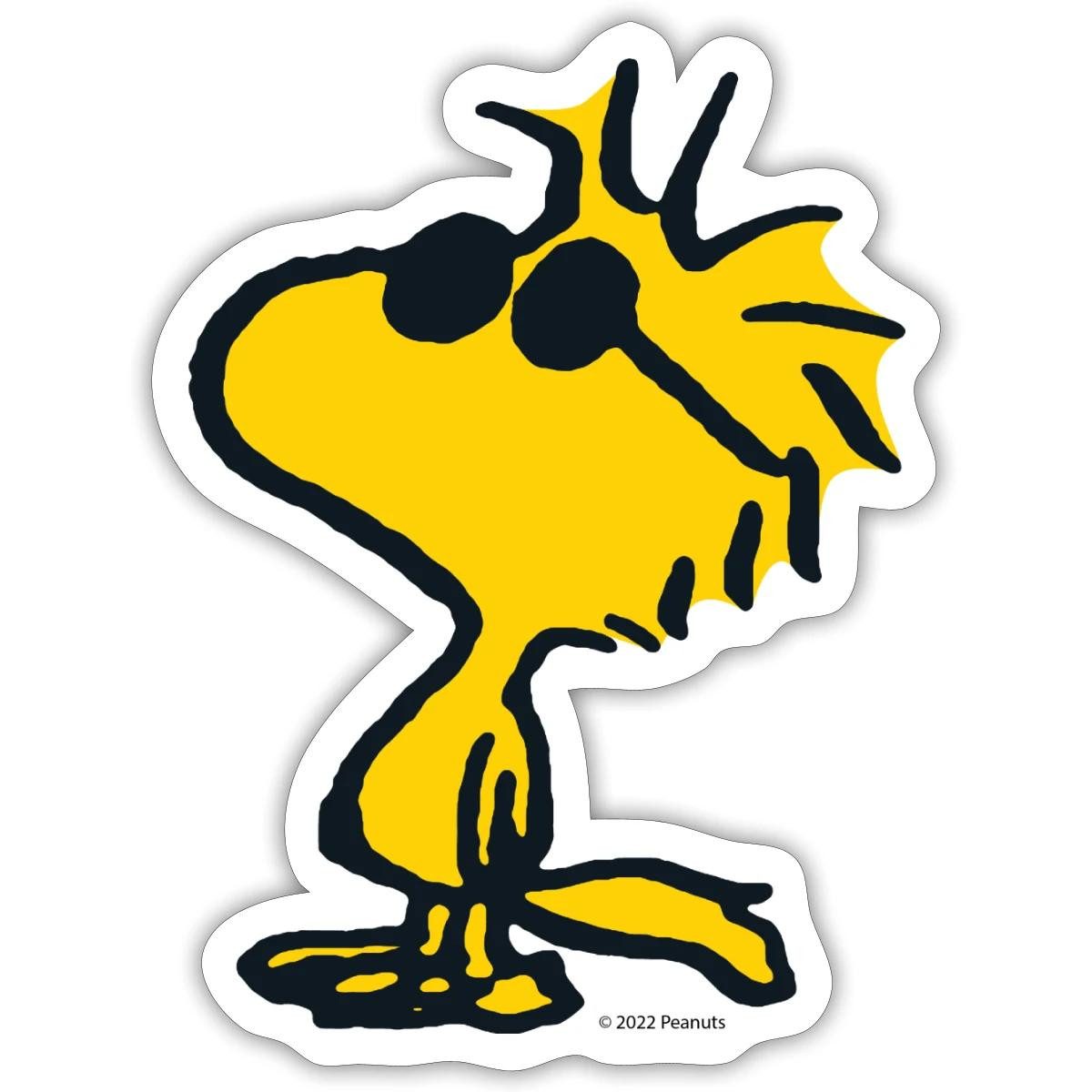 Aufkleber Peanuts Woodstock Sonnenbrille Cool Sticker Aufkleber