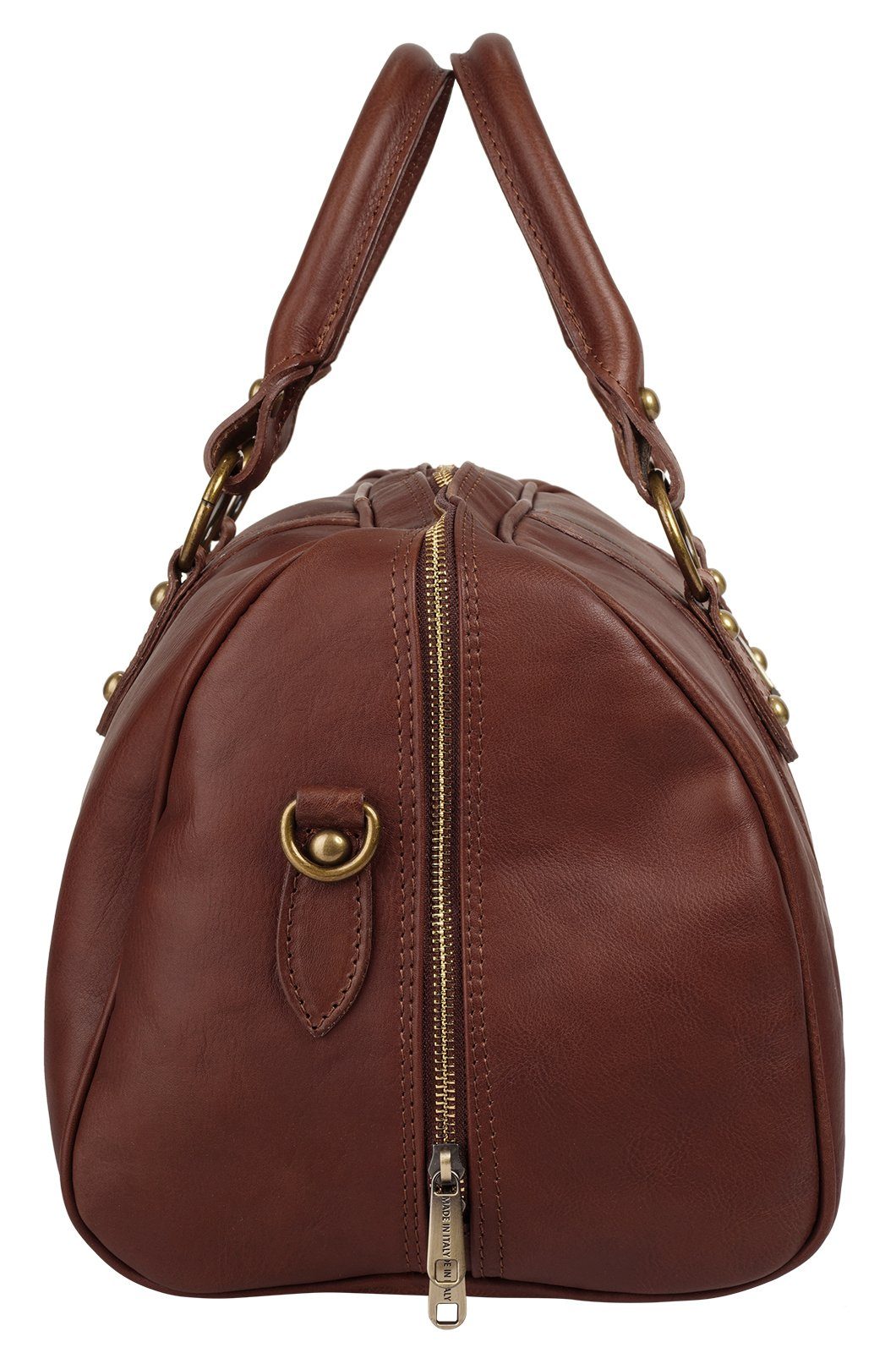 Piké Reisetasche (1-tlg), echt Leder, Made in Italy