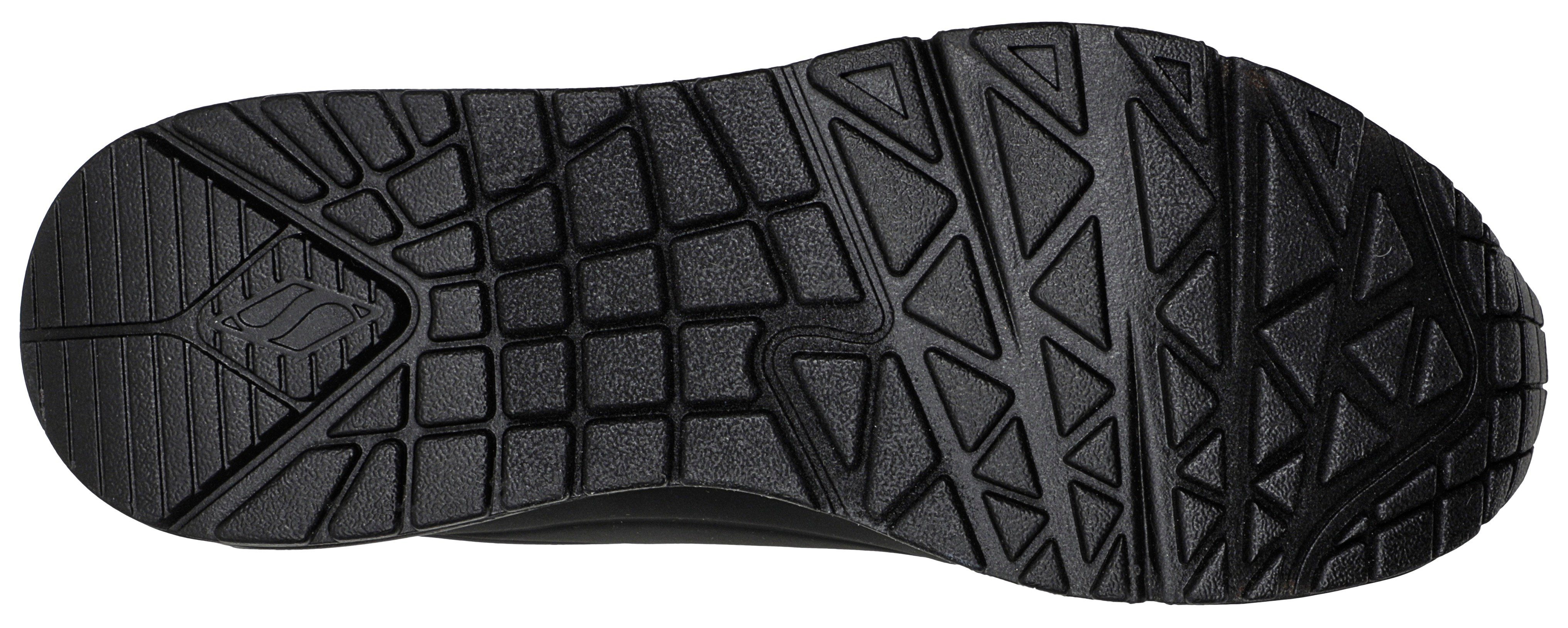 Skechers mit UNO schwarz Sneaker Metallic-Einsatz