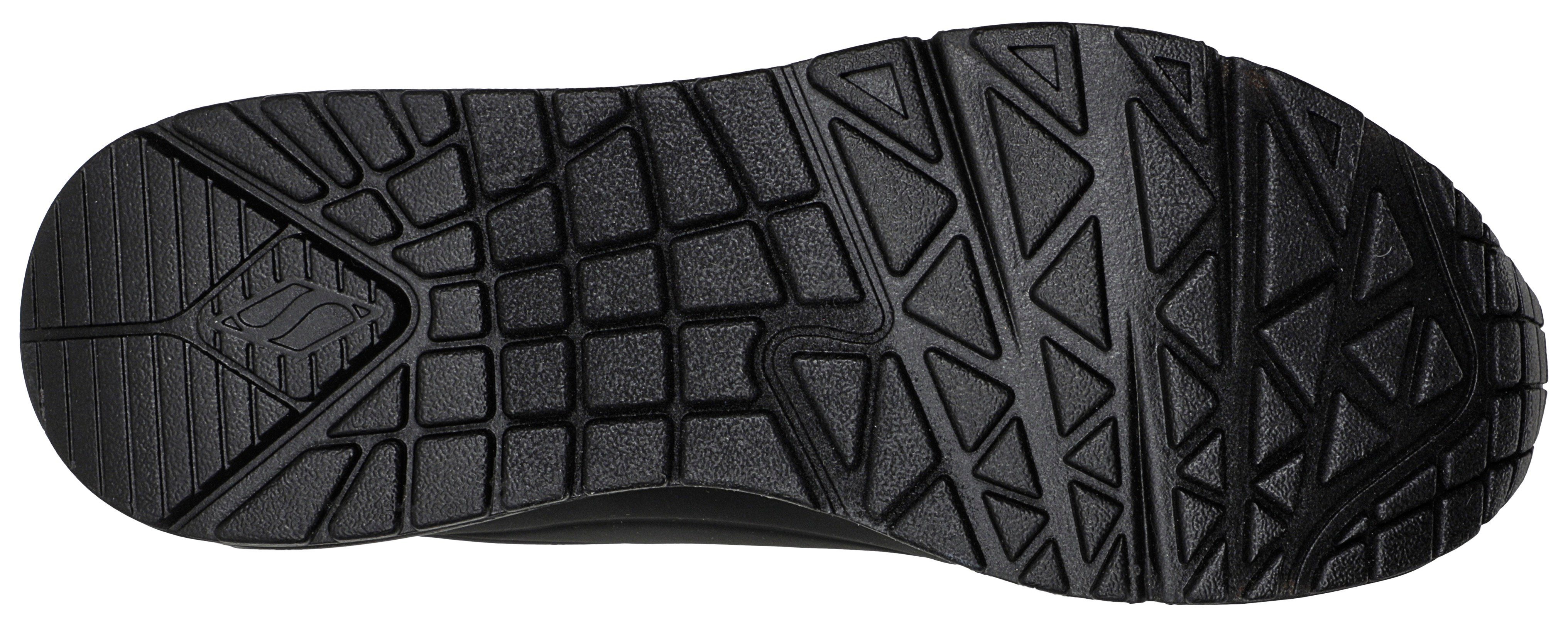 Skechers UNO GOLDEN AIR Sneaker Freizeitschuh, Halbschuh, Schnürschuh mit Metallic-Einsatz