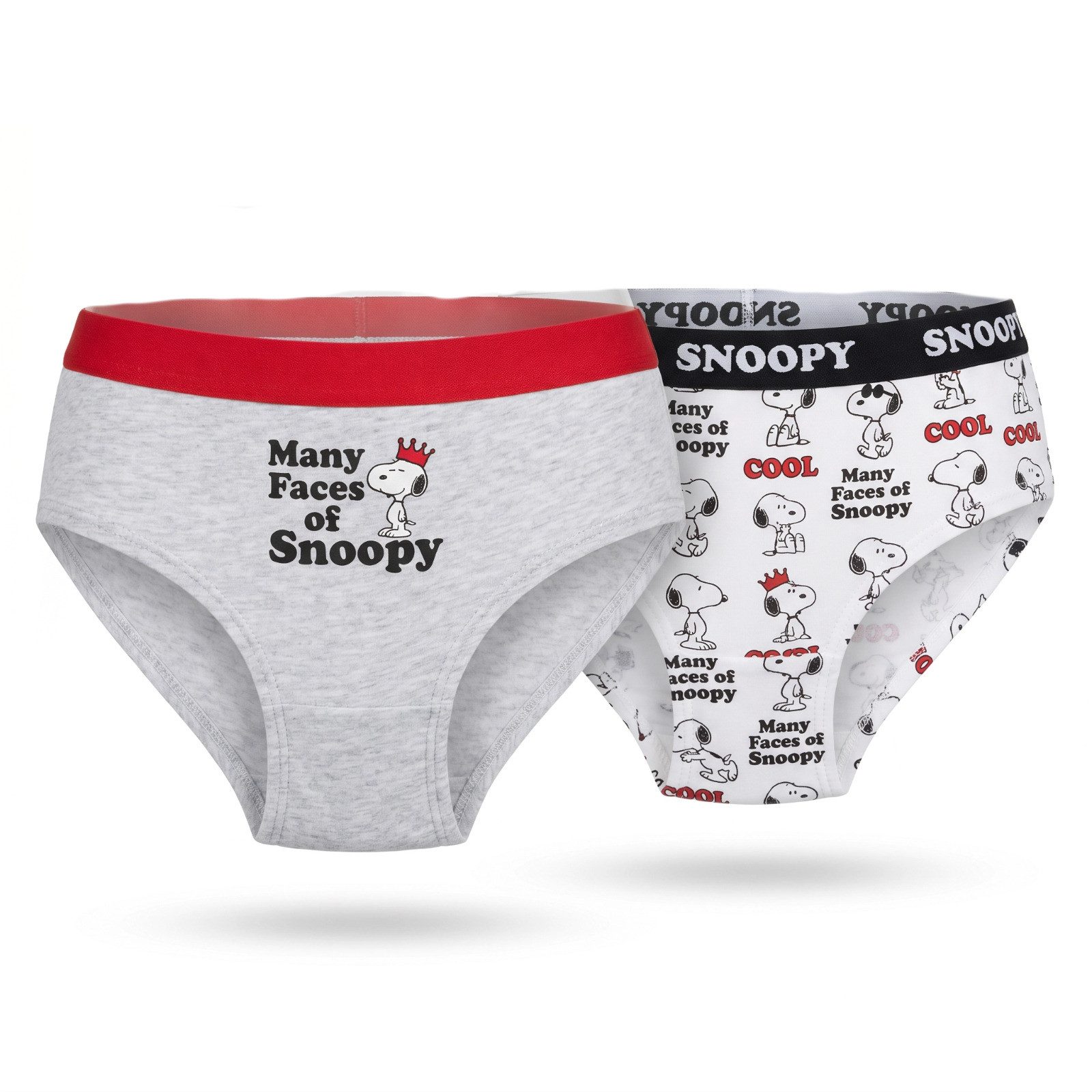 Snoopy Slip Snoopy Peanuts 2er Pack Slips Kinder Mädchen Unterwäsche (2-St)