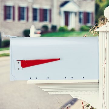 relaxdays Briefkasten US Mailbox Postkasten, Weiß