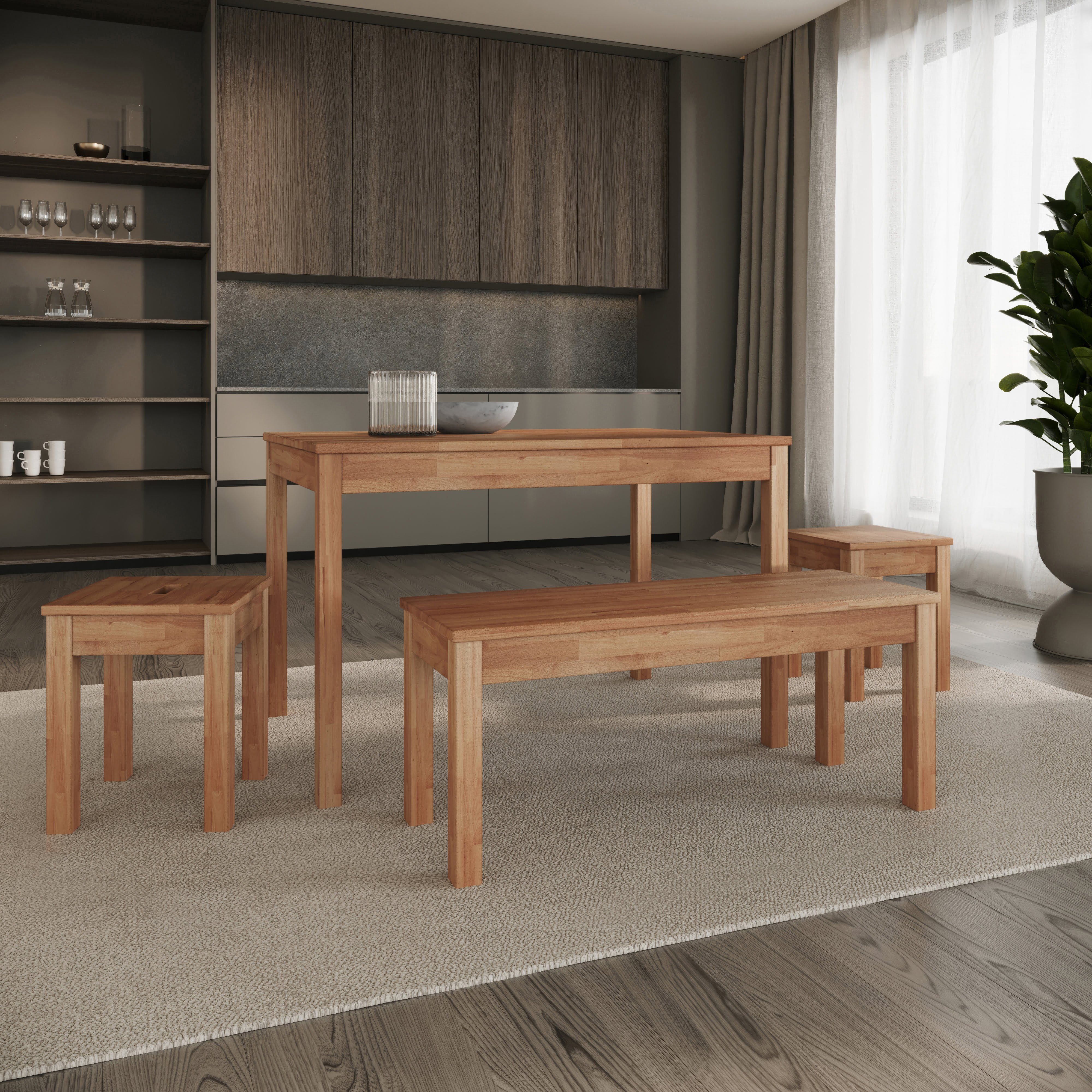 Krok Wood Esstisch Tomas aus Massivholz in Buche günstig online kaufen