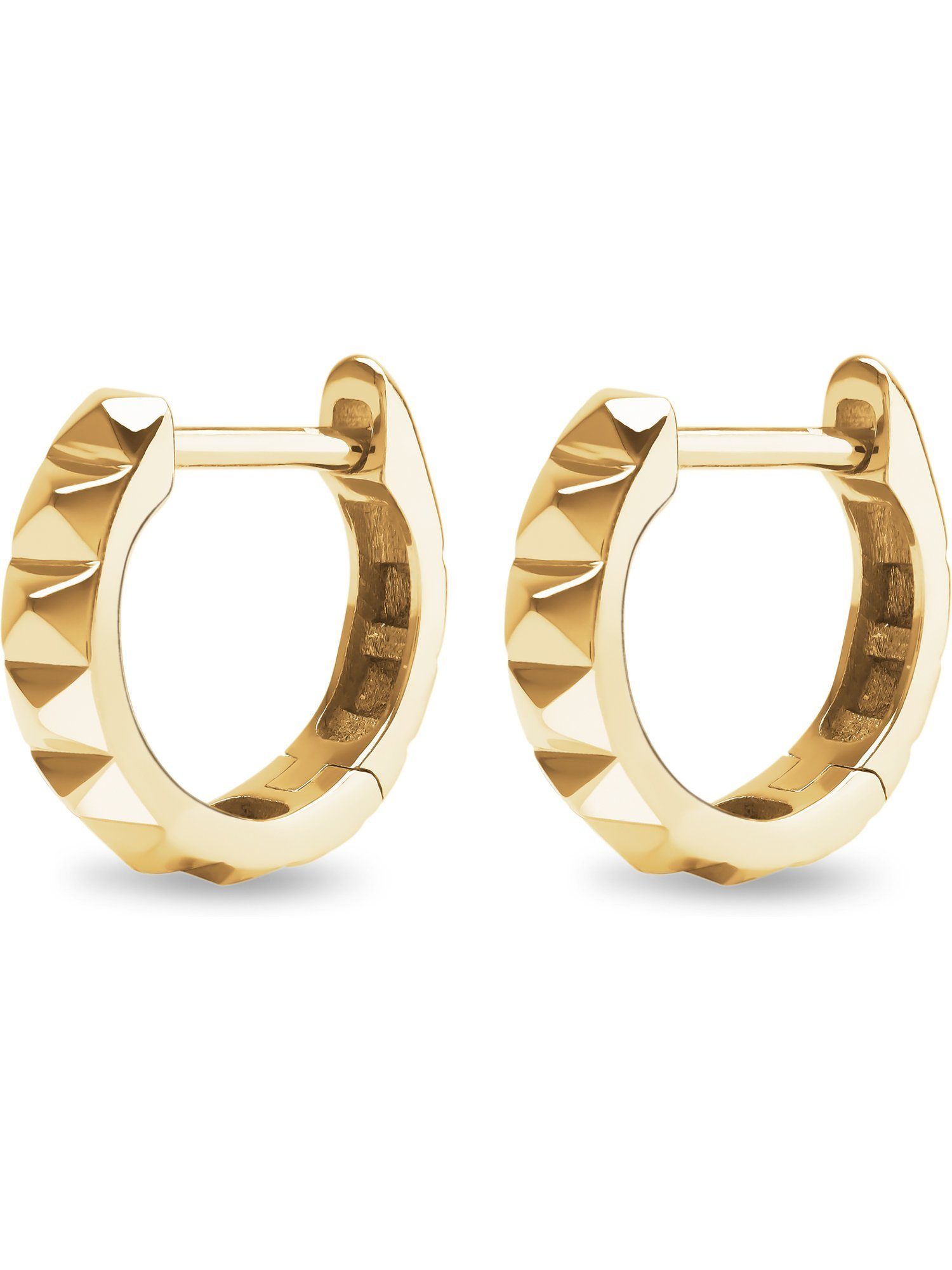 Paar Creolen CHRIST Damen-Creolen 585er Gelbgold