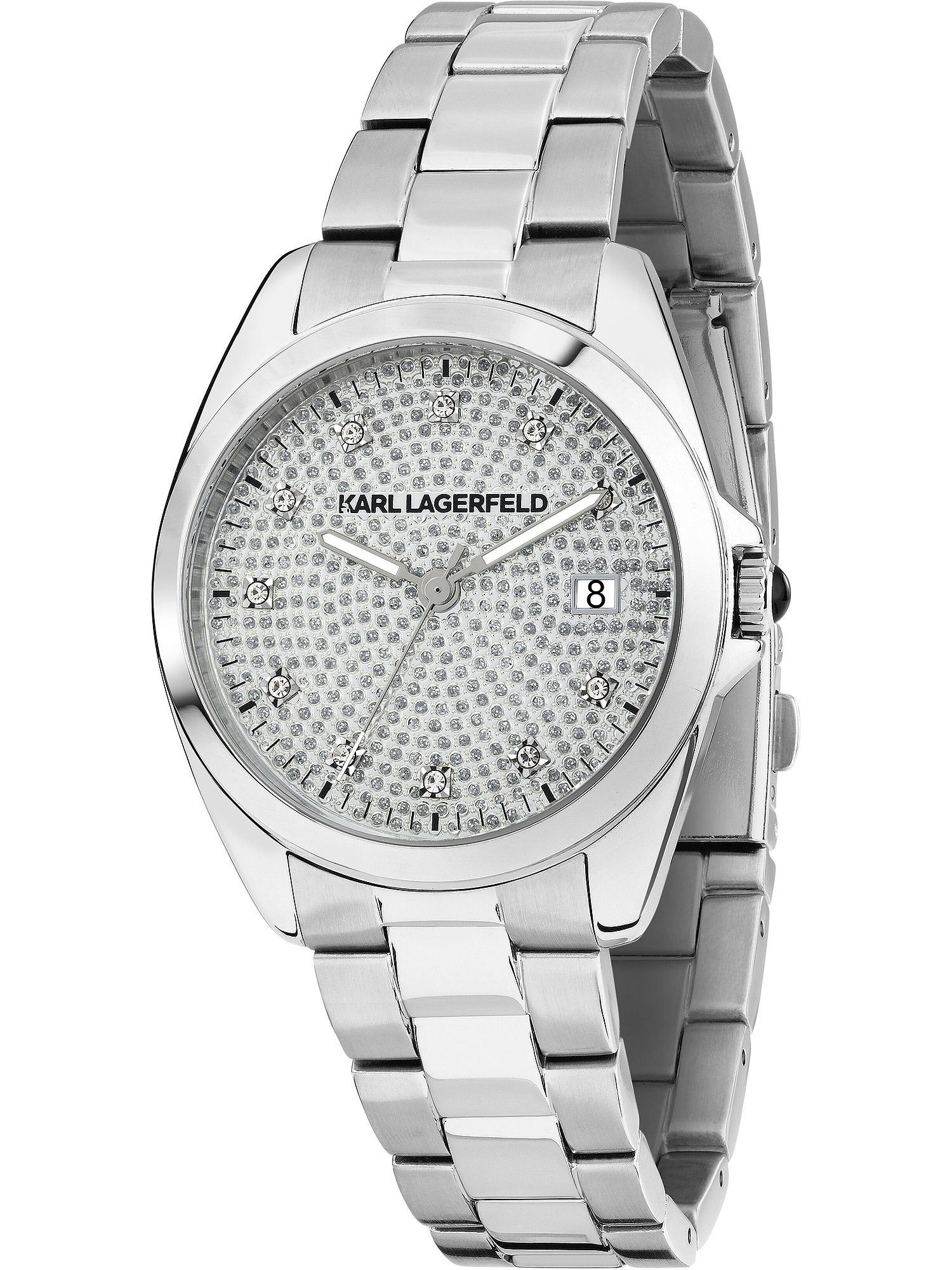 Quarzuhr Karl Lagerfeld Damen-Uhren Analog Quarz
