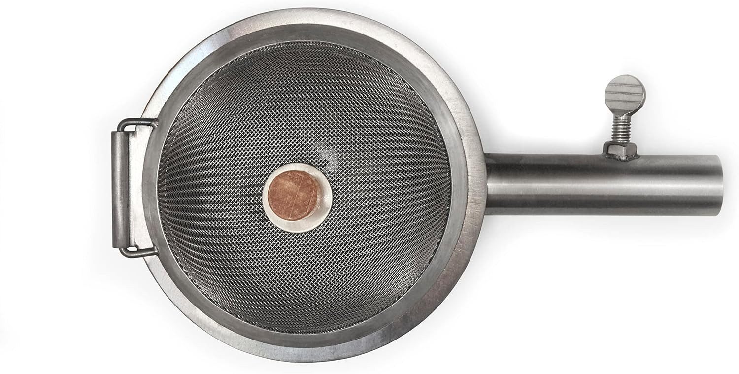 Kikkerland Popcorn-Pfanne Kikkerland Huckleberry Popcorn Maker aus Edelstahl, Edelstahl