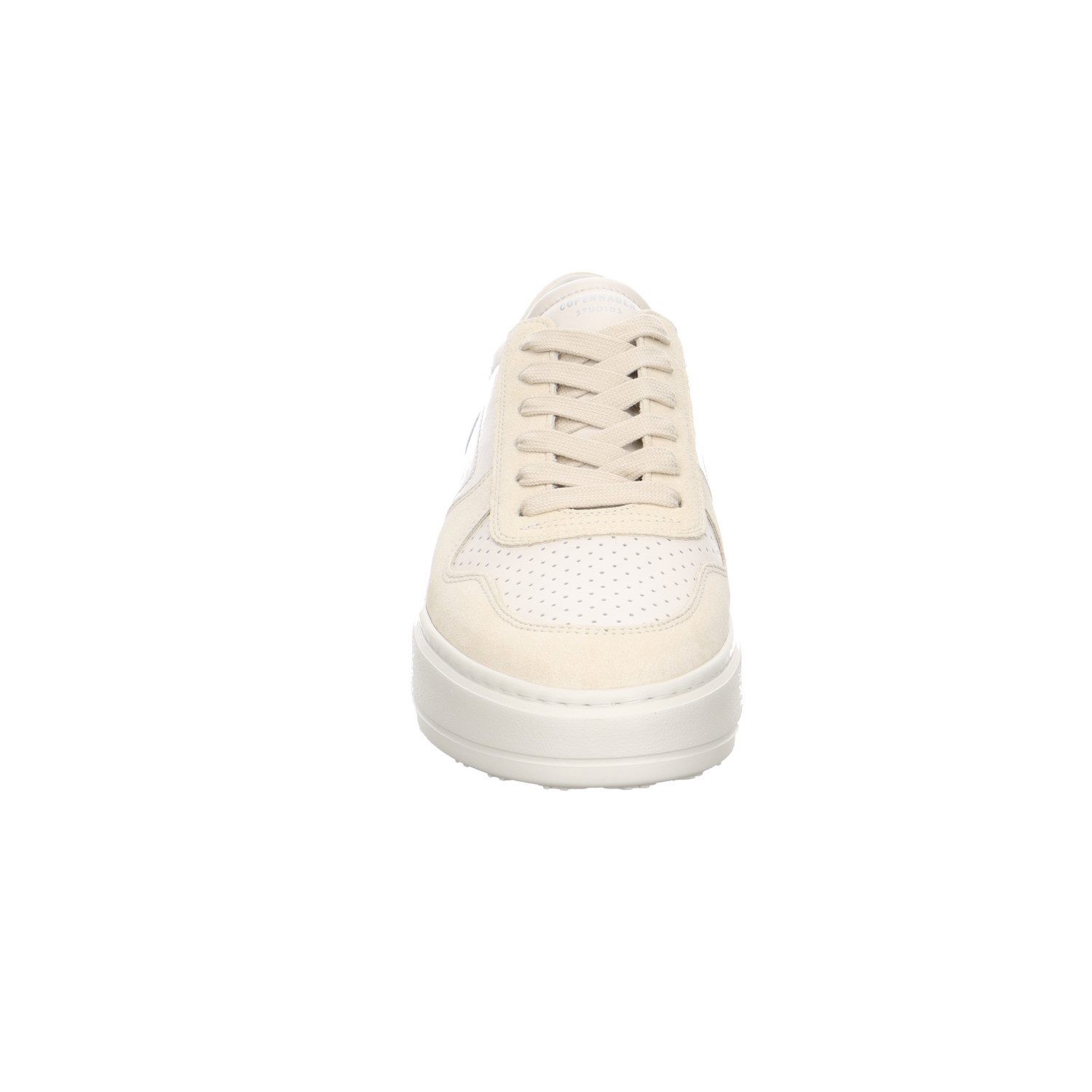 Copenhagen Studios Copenhagen Cph77 Leather Mix Cream Leder Schnürschuhe beige Schnürschuh