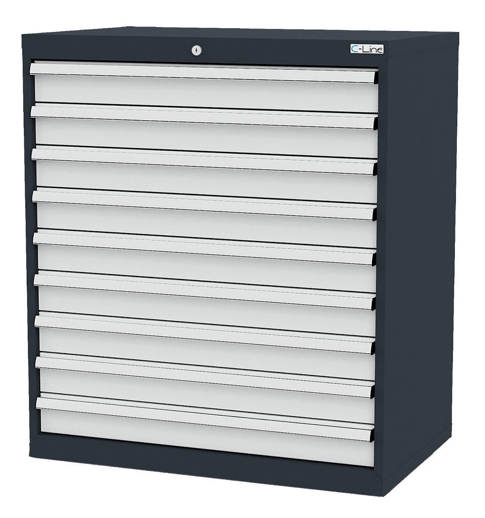 Simplaflex Werkzeugschrank Simplaflex Schubladenschrank, 9 Schubladen, BxTxH 900x575x1020 mm