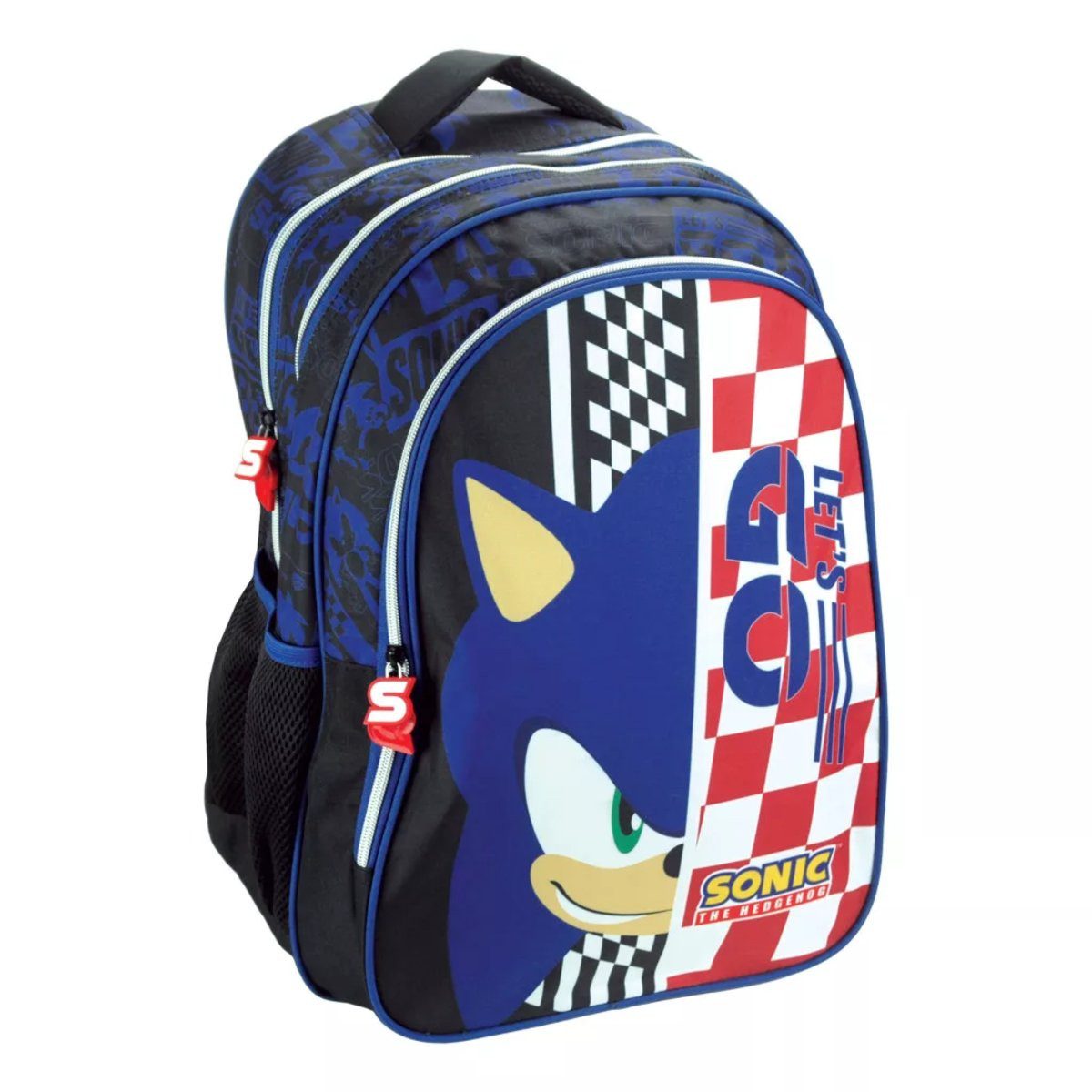 Sonic Kinderrucksack Sonic the Hedgehog Champion Racer Schultasche, Tasche 42 cm (1-tlg)