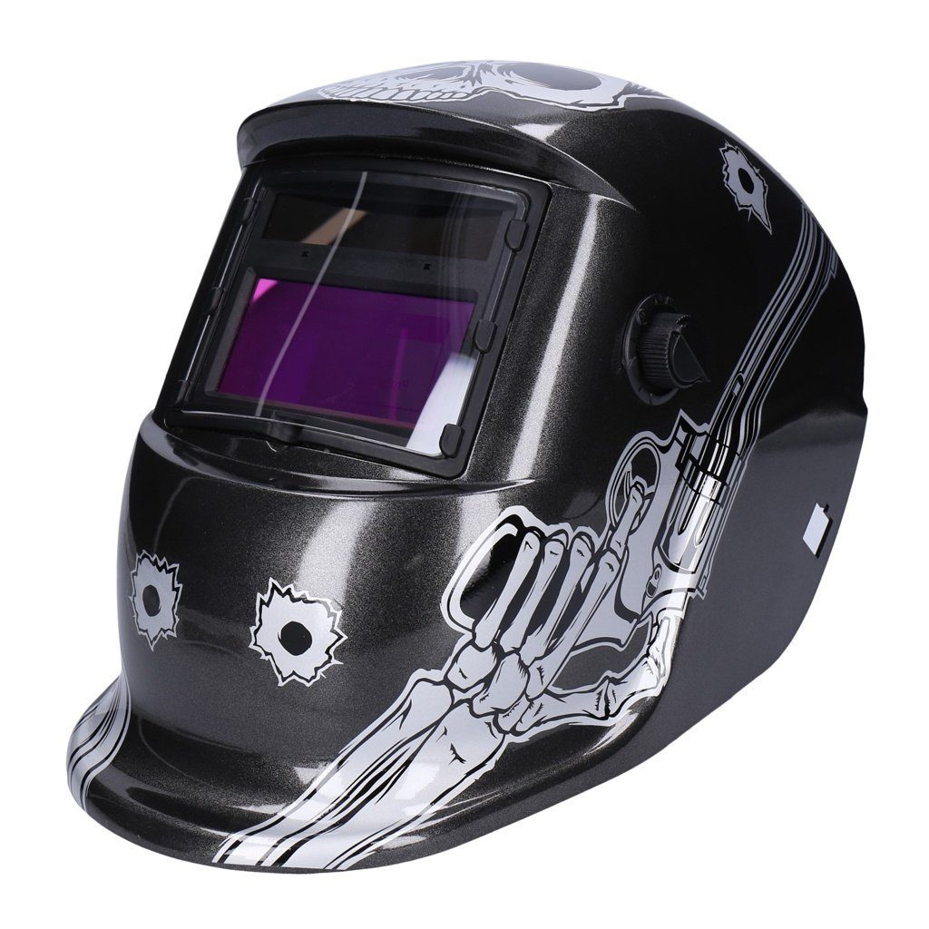 TP Schutzhelm Automatik Solar Schweißhelm mit UV-Schutz Gun Skull 1642-A