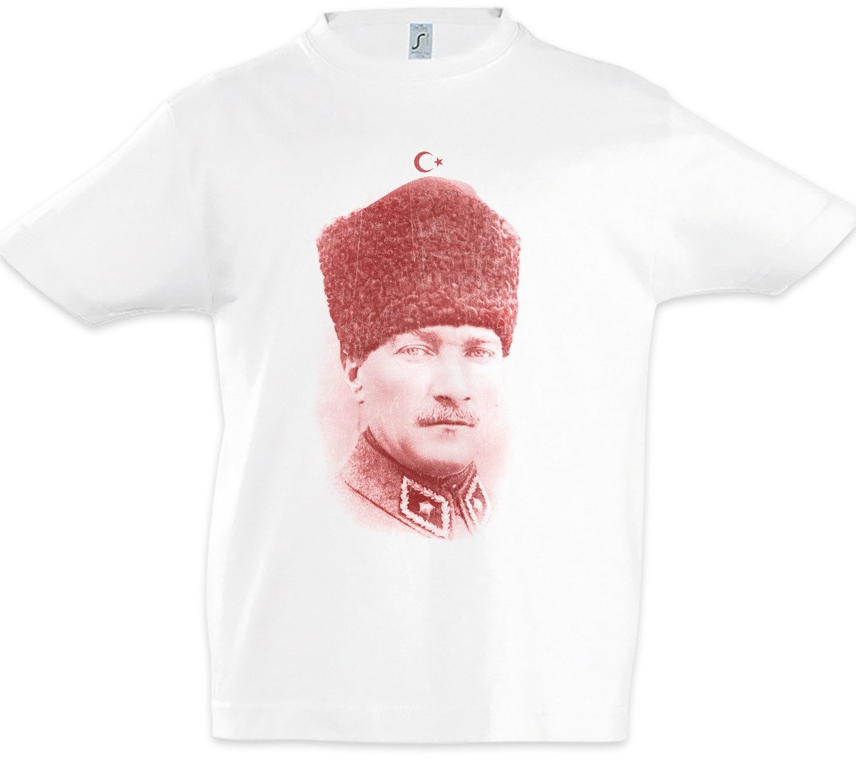 Urban Backwoods Print-Shirt AtaTürk Portrait Kinder T-Shirt Mustafa Kemal Ataturk Türkei (1-tlg) Osmanisches Reich Istanbul Republik