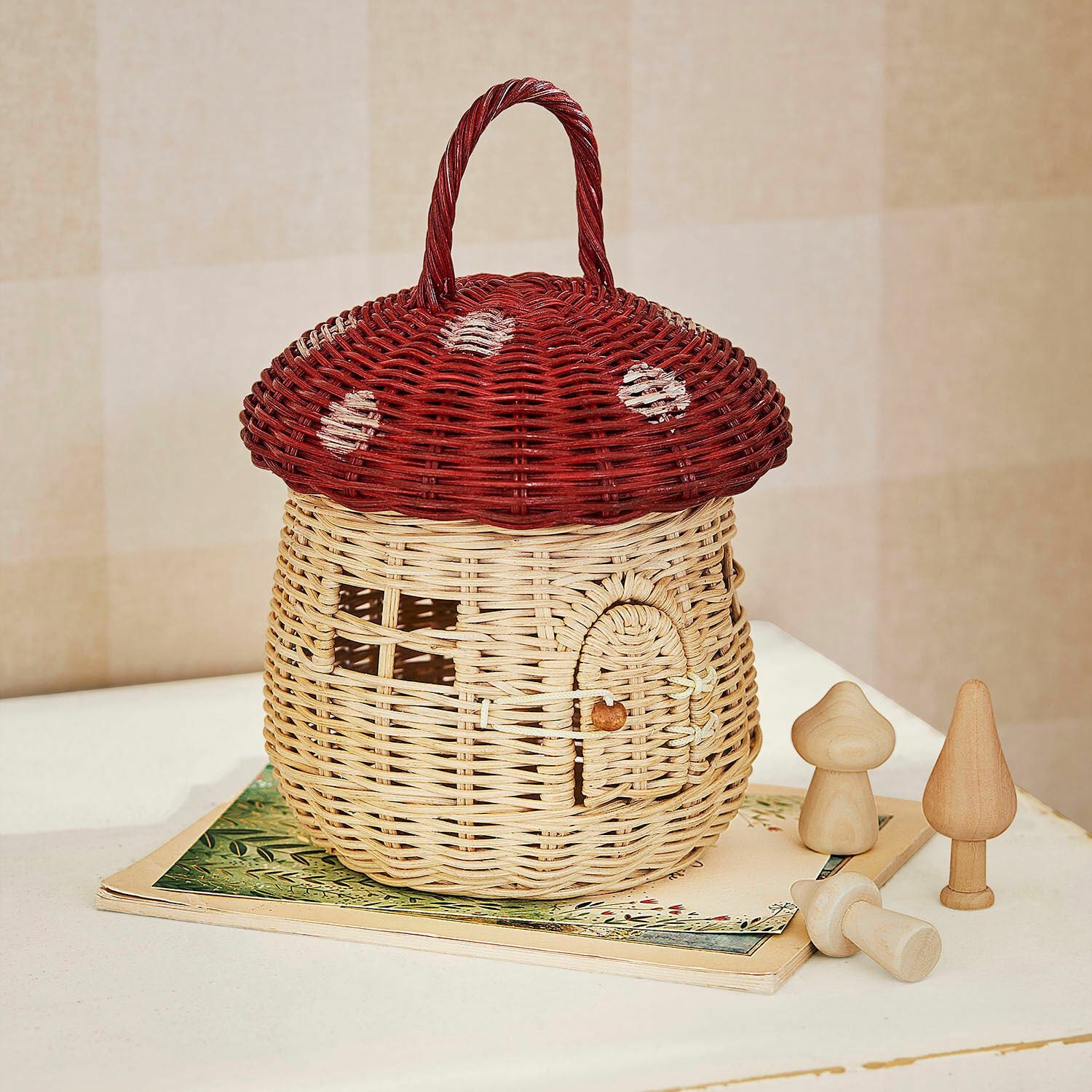 Mirabeau Dekokorb Korb Norilie rot/braun (kein Set, kein Set), none – Bild 3 von 5