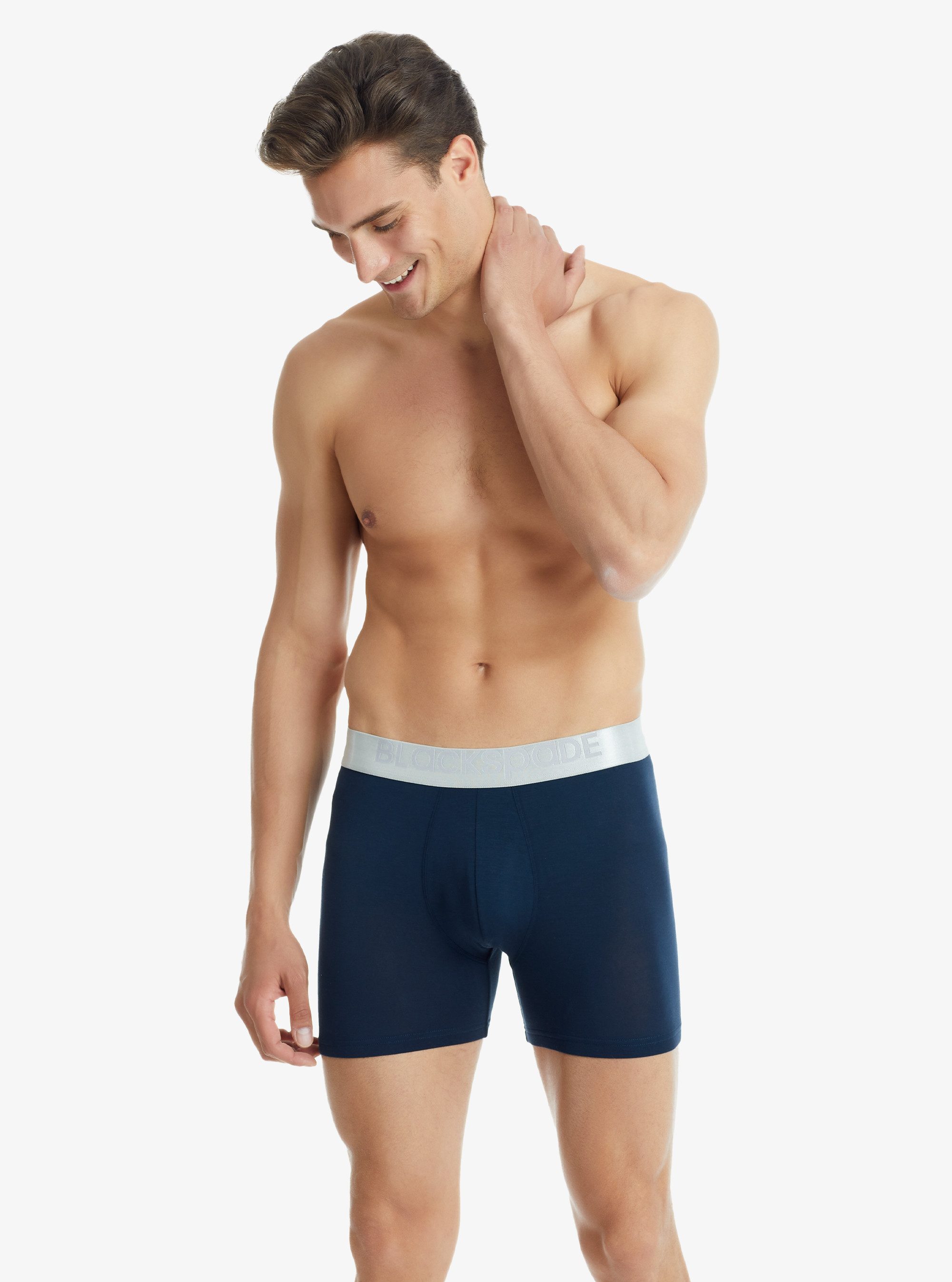 Boxer Herren Modal Elastan Boxershorts 9303 - Navy