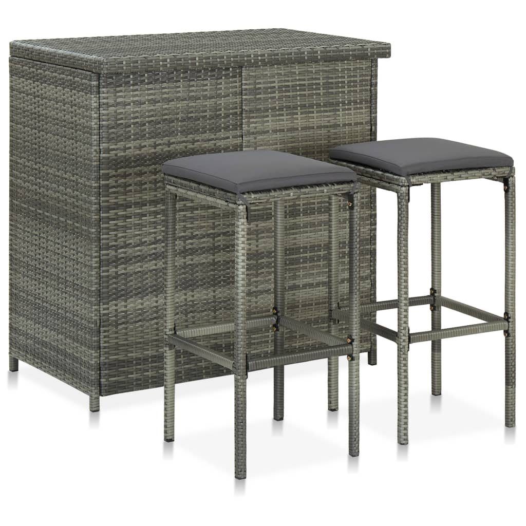 vidaXL Essgruppe 3-tlg. Bar Set Poly günstig online kaufen