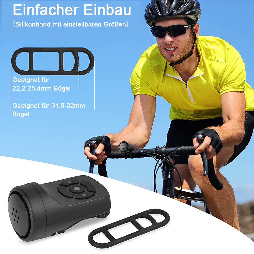 TUWENA Fahrradklingel Elektrische Fahrradklingel, Fahrradhupe mit 120 dB und wasserdichter