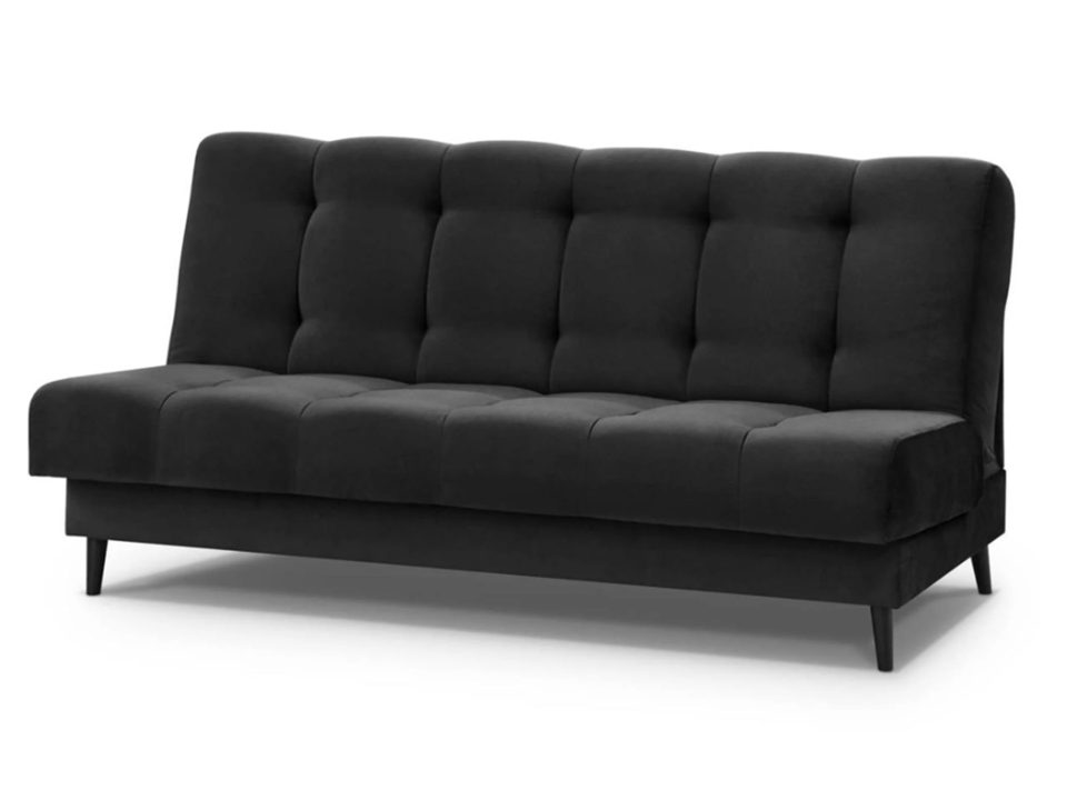 Beautysofa Schlafsofa Nancy mit Schlaffunktion und Bettkasten, Velours-Bezgu Polstersofa