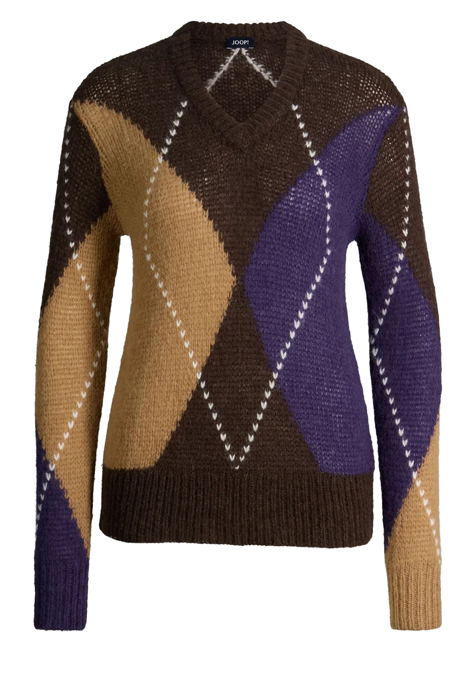 JOOP! Strickpullover Karga mit Argyle-Muster (1-tlg)