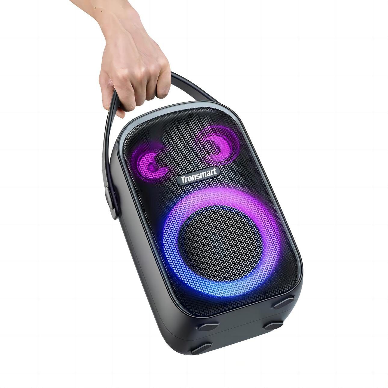 Stereo Prächtige Halo Bluetooth-Lautsprecher 100 (Bluetooth, W, Lichteffekte, 60 Tronsmart 3-Wege-Sound-System)