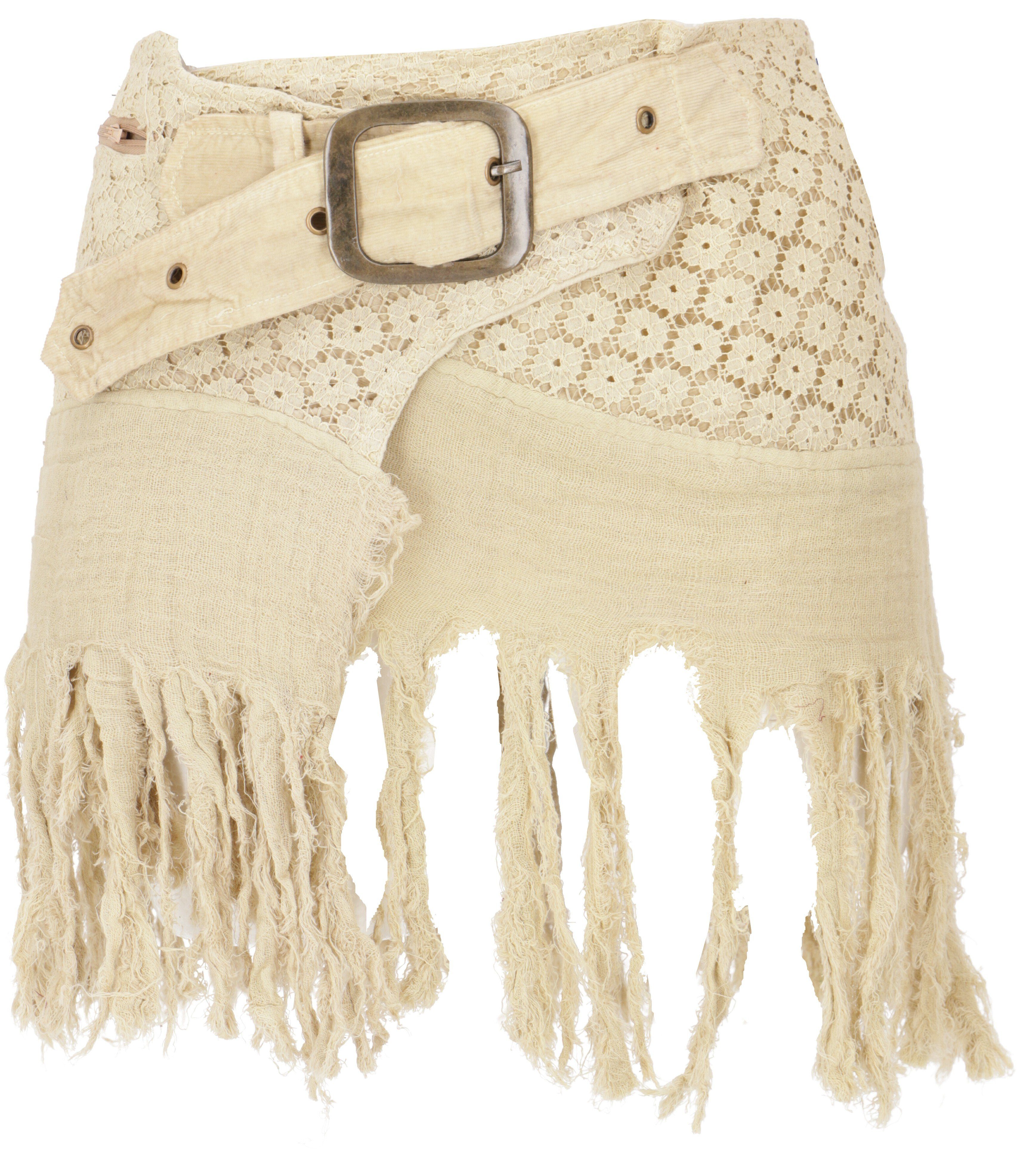 Guru-Shop Minirock Goa Minirock, Wickelrock, Tribal Cacheur,.. alternative Bekleidung
