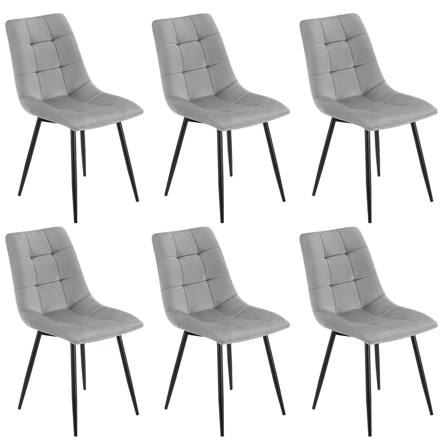 Juskys Esszimmerstuhl Blanca (6 St), bequeme günstig online kaufen