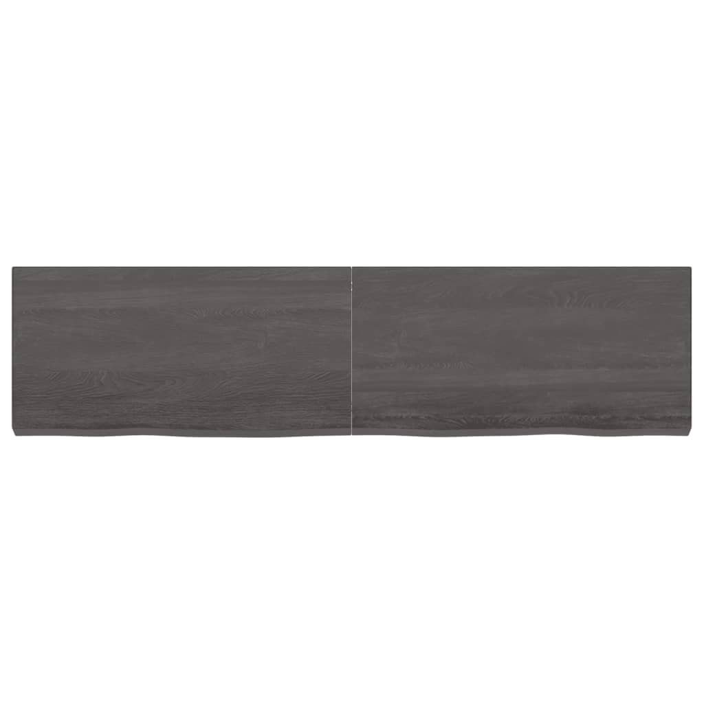 furnicato Tischplatte 160x40x(2-6)cm Eiche Massivholz Behandelt