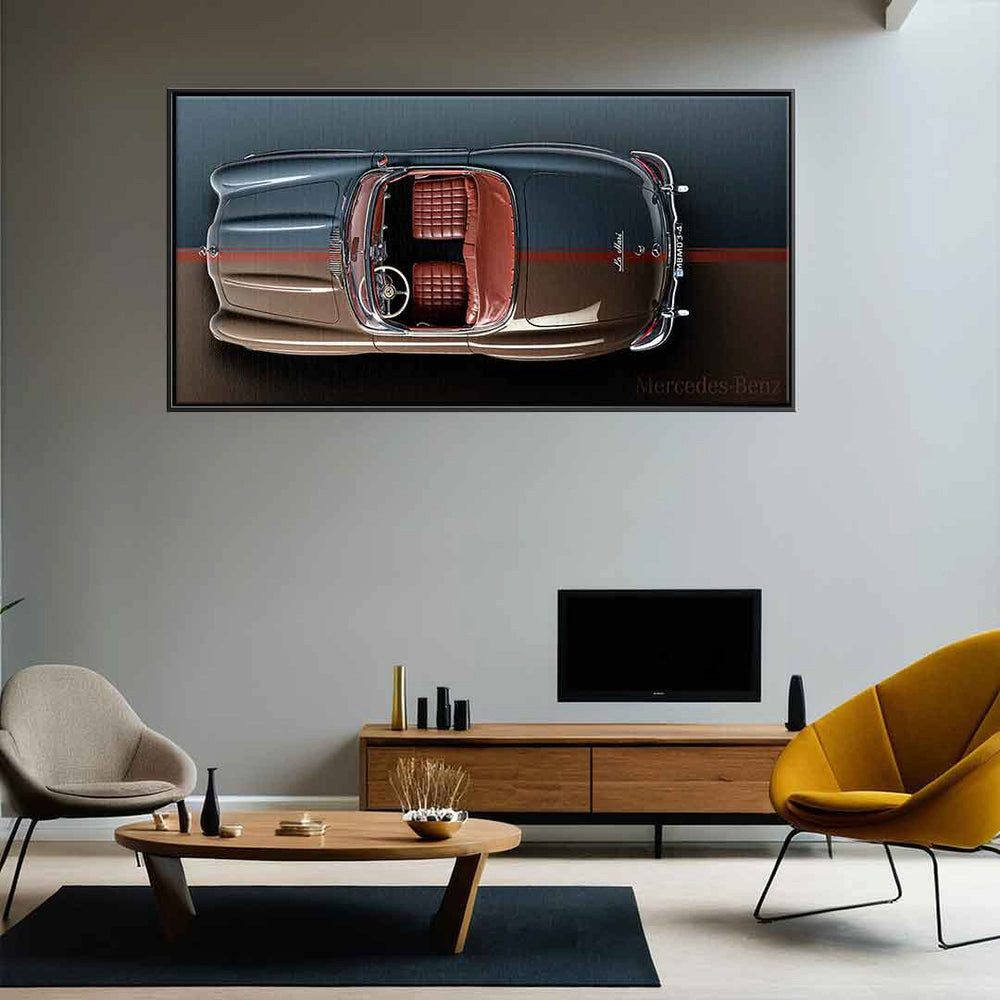 DOTCOMCANVAS® Leinwandbild Mercedes-Benz 300 SL Roadster, Leinwandbild Mercedes-Benz 300 SL Roadster Auto Kunstdruck Wandbild