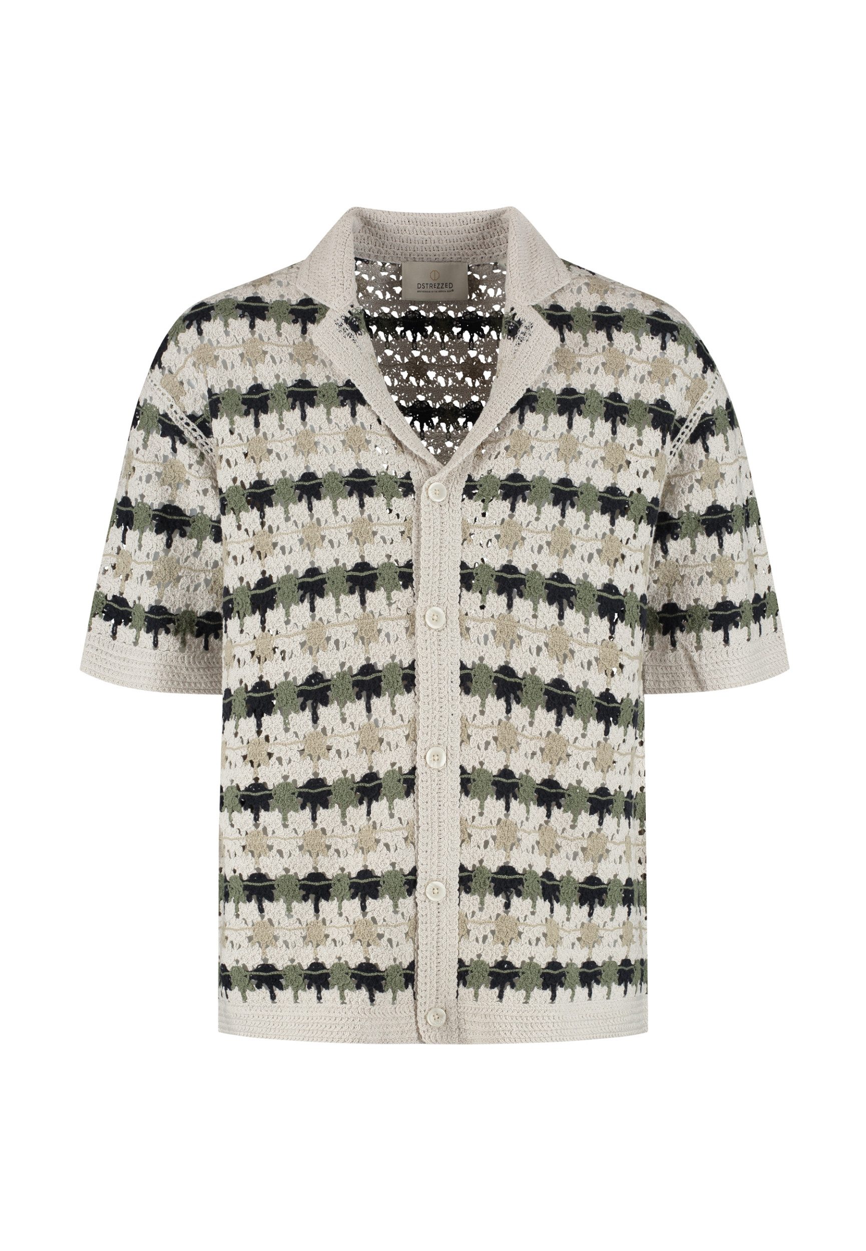 Dstrezzed Hawaiihemd Kurzarmhemd - Herrenshirt - Sommershirt mit Knopfleiste