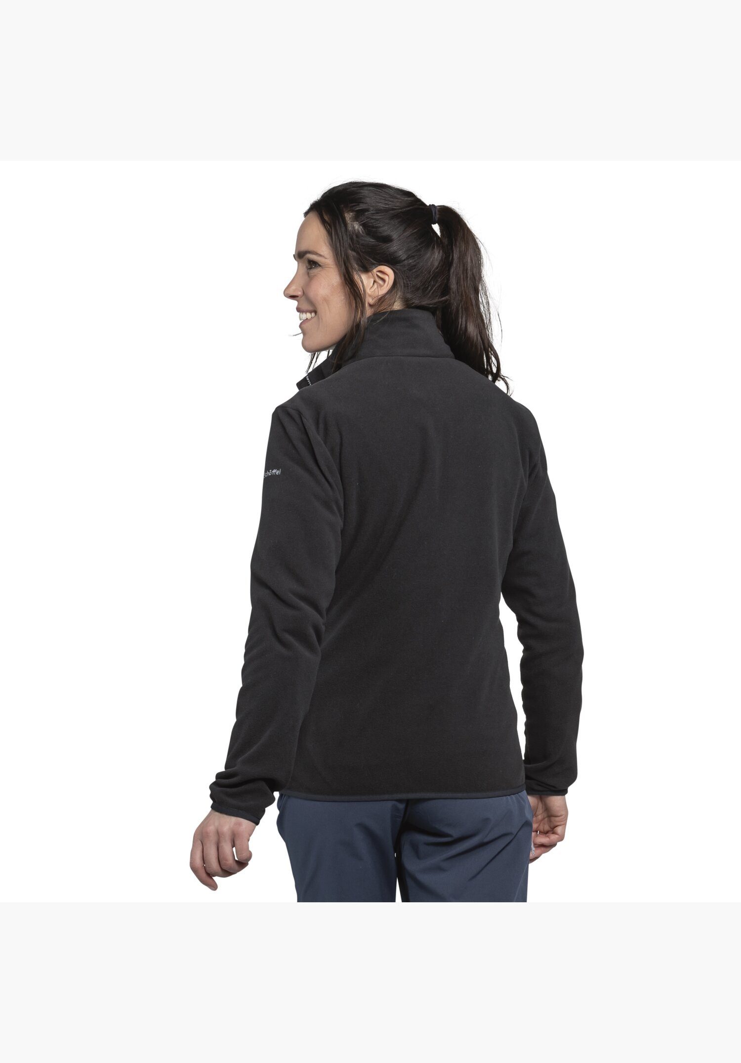 Schöffel Fleecejacke Fleece Jk Style Ash WMS sportlicher Stil mit Logostickerei, wärmendes Material