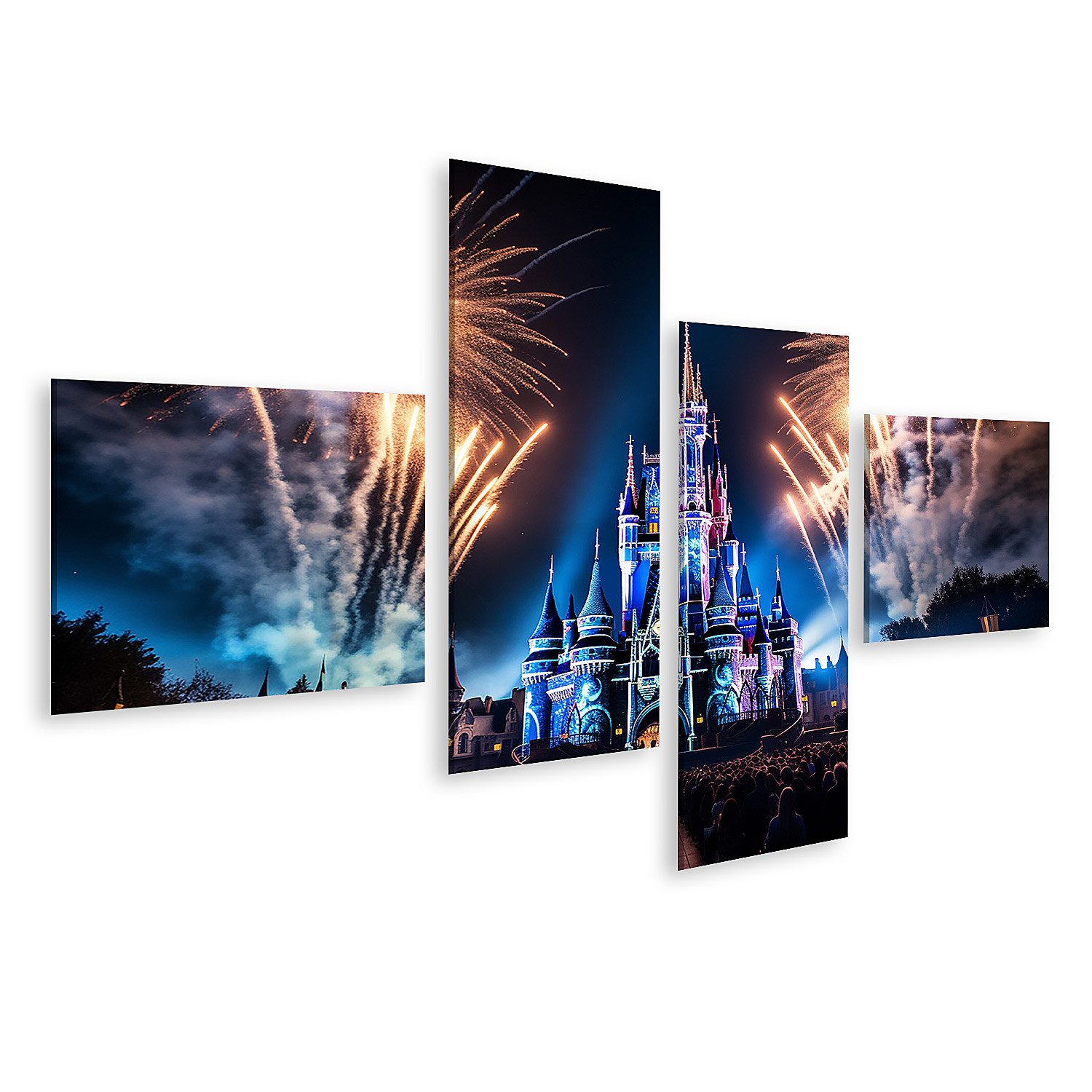 islandburner Leinwandbild Neujahrs feuerwerk Feier Sylvester Bilder