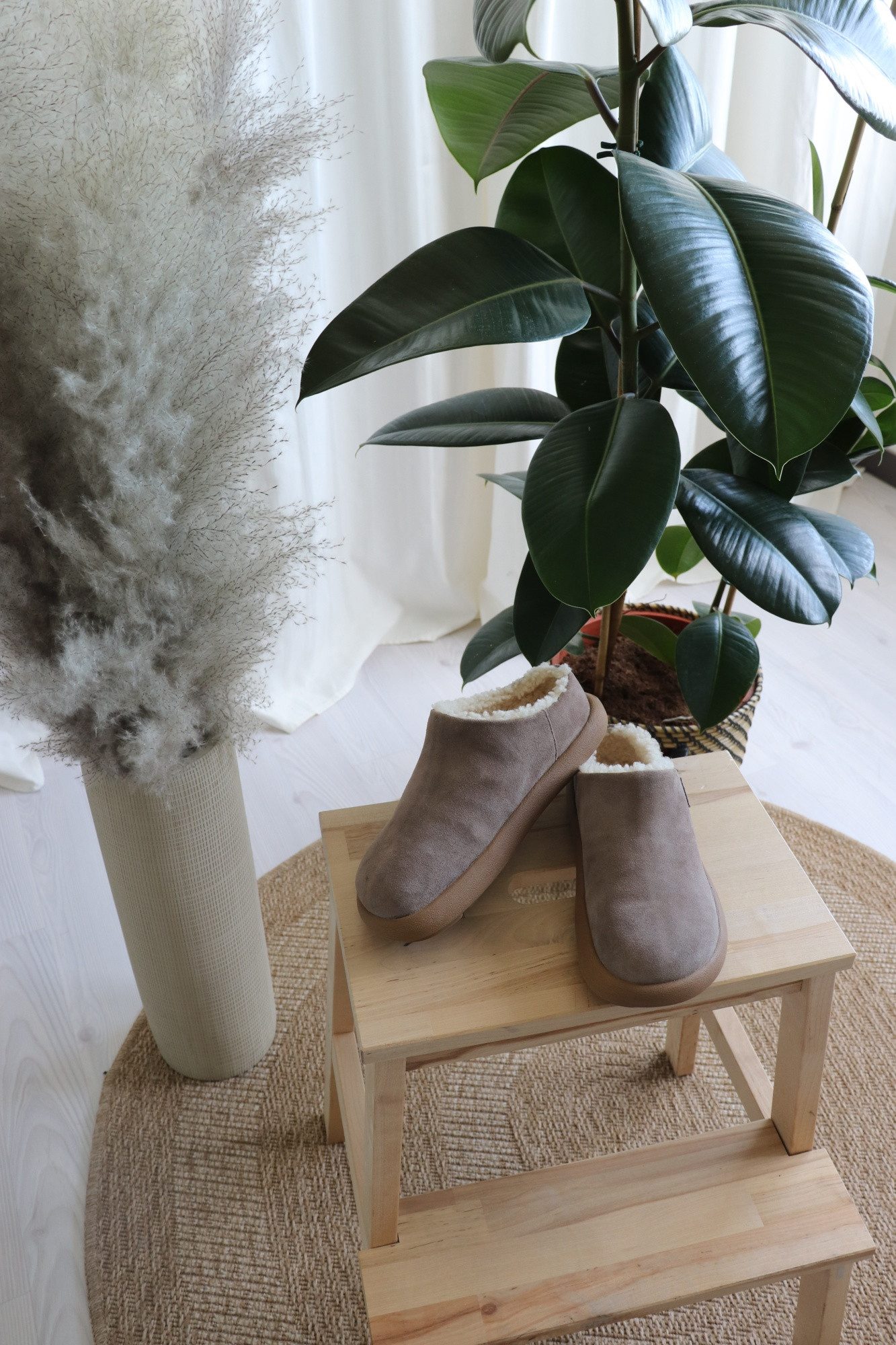 Kaiser Lammfell Pantolette Lina Hausschuh