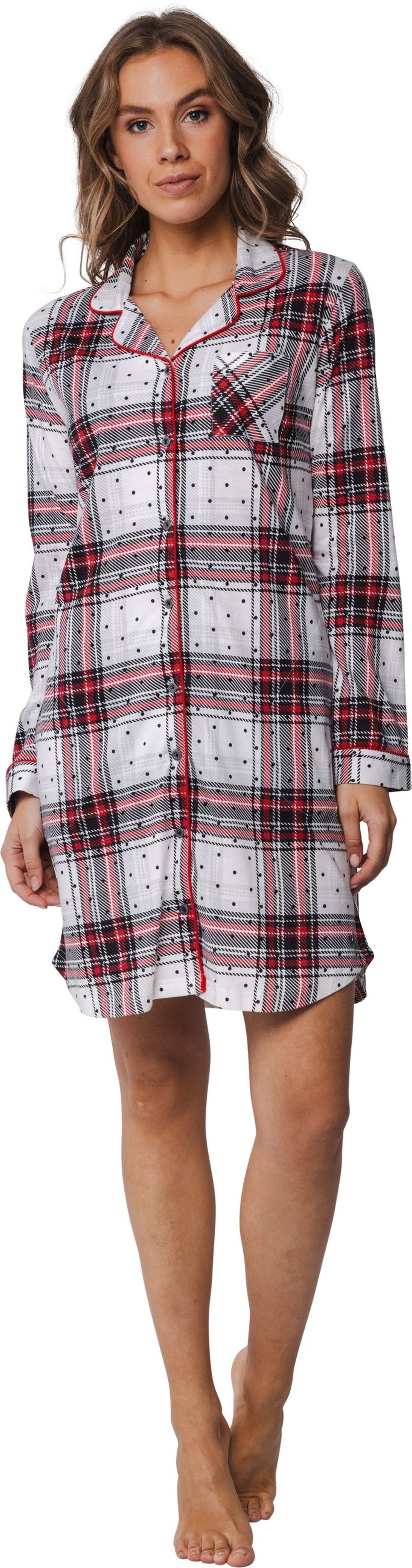 Rebelle Nachthemd Damen Schlafshirt geknöpft (1-tlg) günstig online kaufen