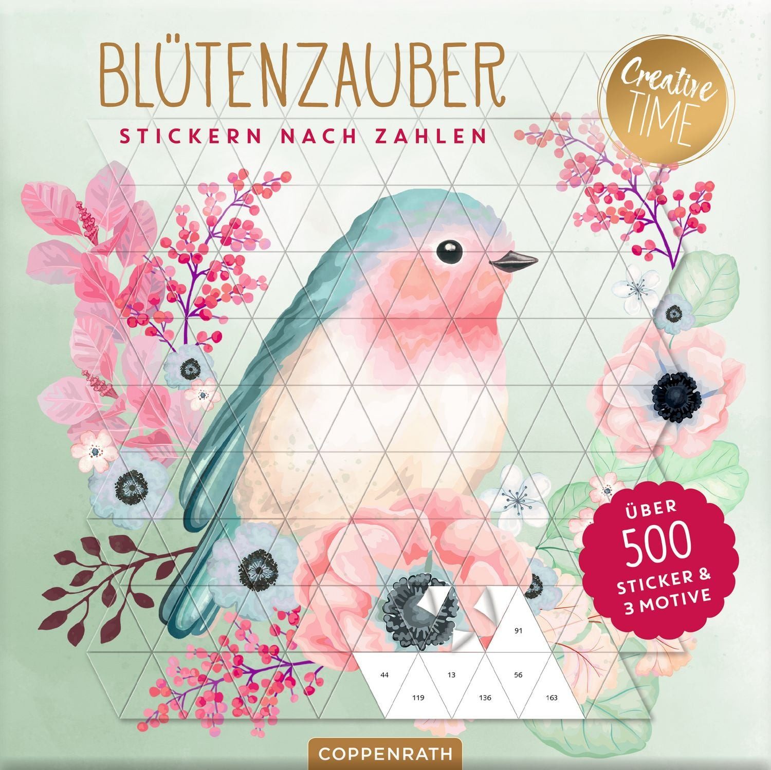 Coppenrath Sticker Stickern nach Zahlen Blüten-Zauber