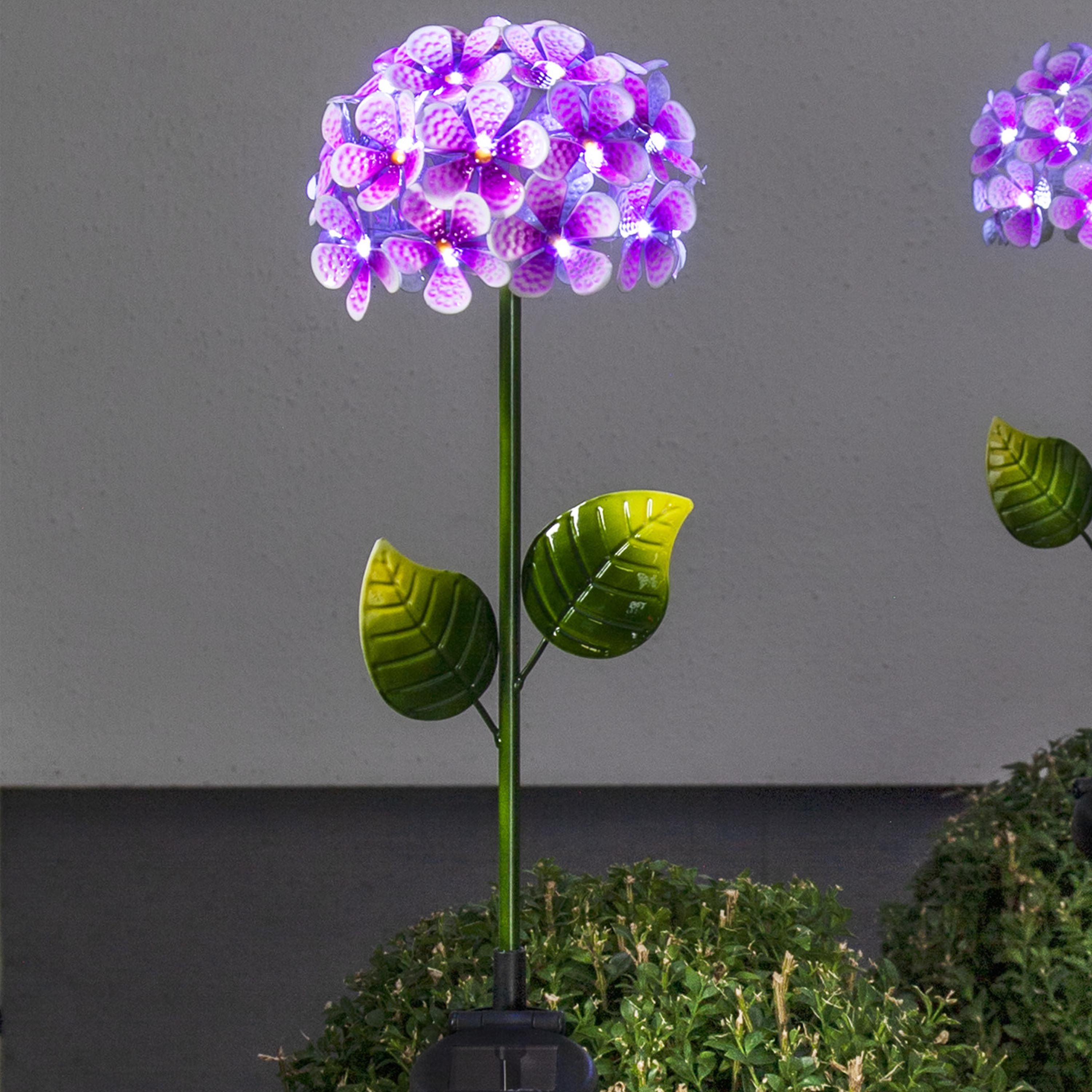 STAR TRADING LED Solarleuchte, Solar-Erdspieß Hortensia, günstig online kaufen