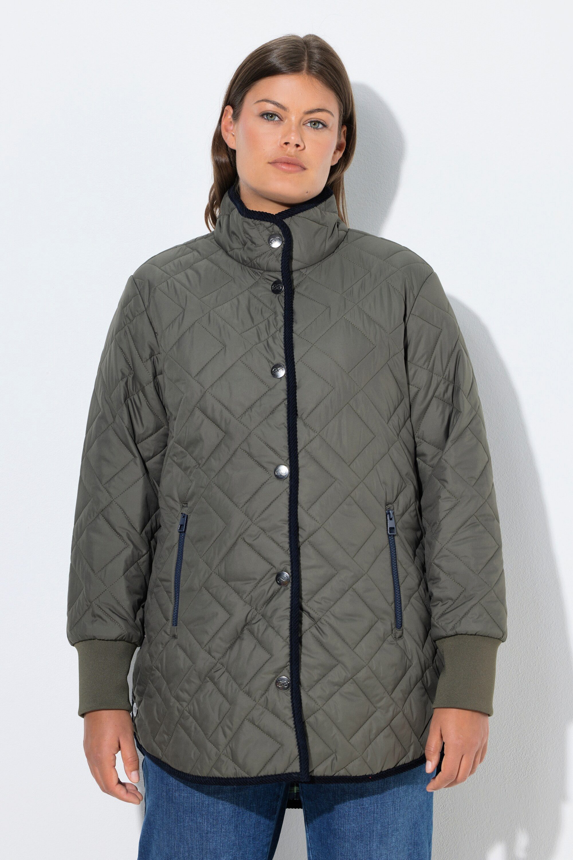 Laurasøn Steppjacke Steppjacke mit Karofutter und Stehkragen günstig online kaufen