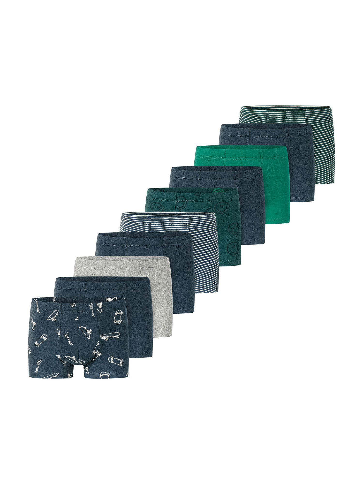 Schiesser Trunk 955 Multi (10-St) Unterhose, Unterwäsche, Boxer Trunk