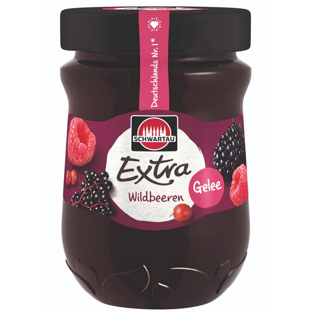 SCHWARTAU Fruchtaufstrich, Schwartau Extra Wildbeeren Gelee Frühstück Fruchtaufstrich 340g