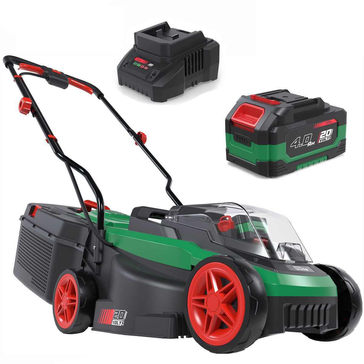Güde Akkurasenmäher City Akku Rasenmäher 320/20-4mit Akku 4.0 Ah / Ladegerät, 20V 32cm