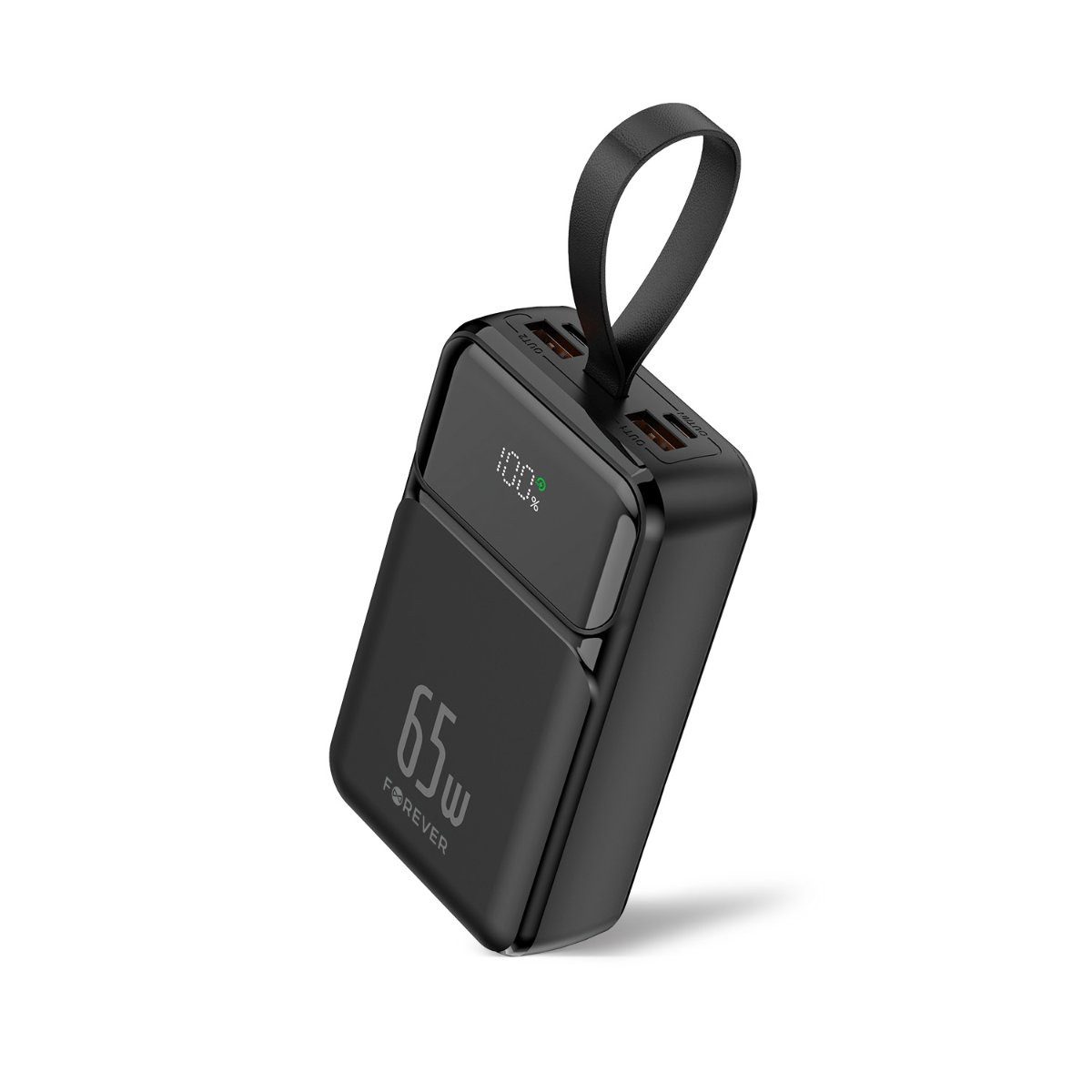Forever Forever Power Bank TB-400 PD QC 65W 20000 mAh schwarz Smartphone-Ladegerät