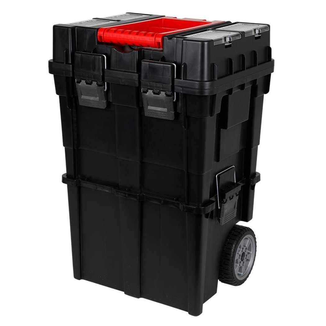 Thumbnail - dynamic24 Werkzeugbox, XL Werkzeugkoffer leer mit Rollen Werkzeugkasten Trolley
