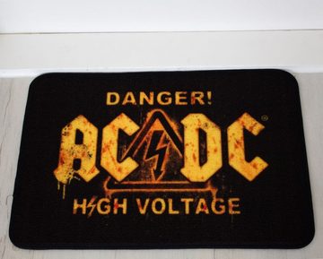 Teppich AC/DC- Danger! Türmatte 50x80 cm, Rockbites, Rechteckig, Höhe: 3 mm