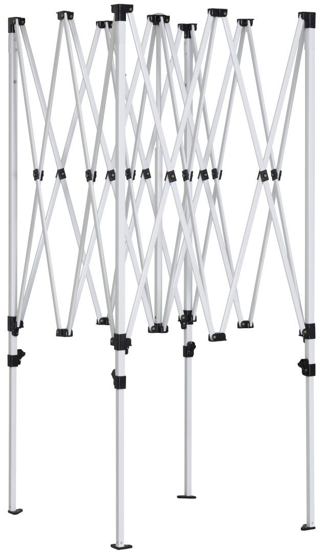 FC-Moto Partyzelt 2.0 3 x 3 m Stahl Zelt, Wasserdicht robust wasserdichte