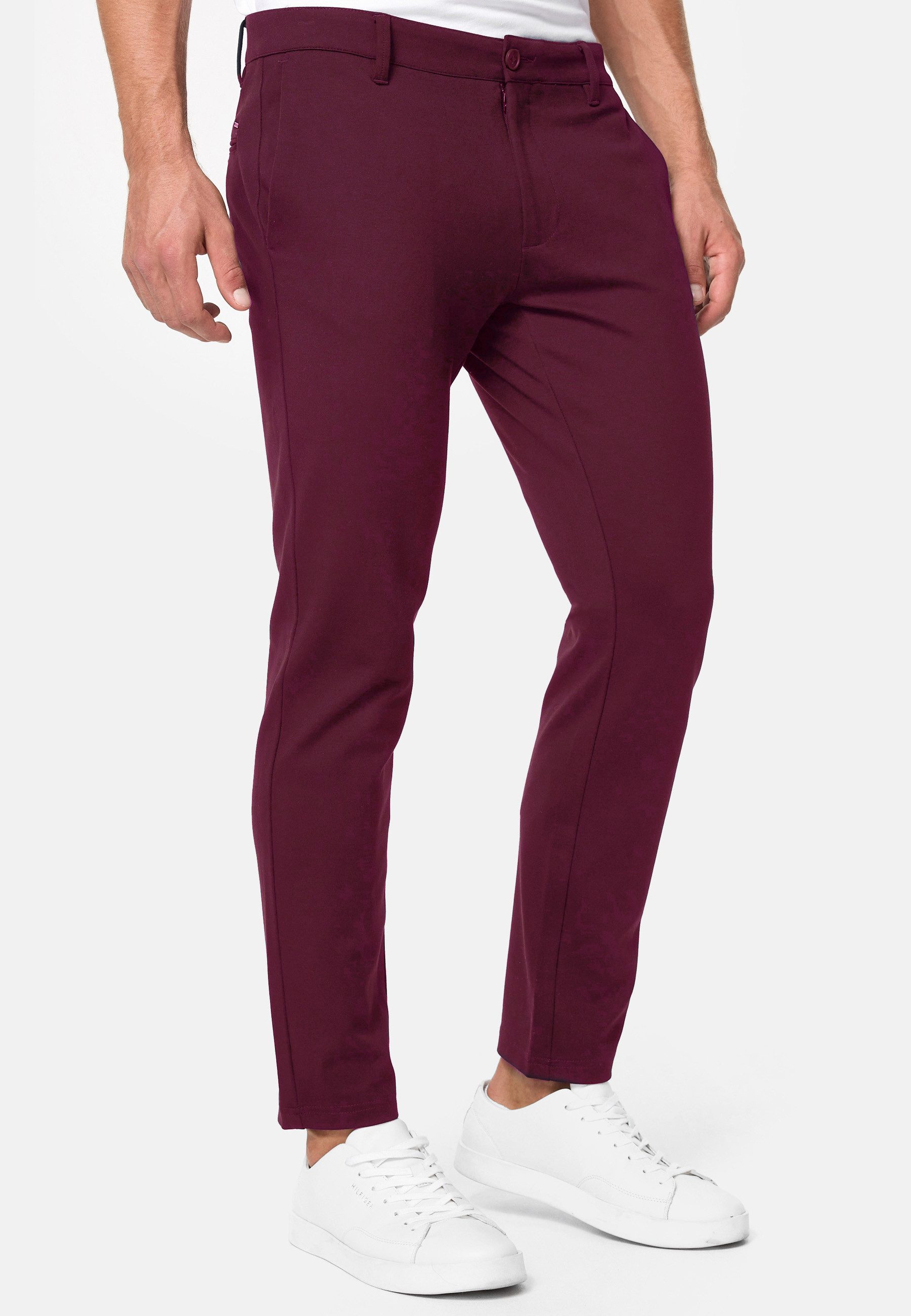 Jeff Chinohose Herren Burch Chino Hose Herrenhose aus knitterarmem, hochwertigem Material