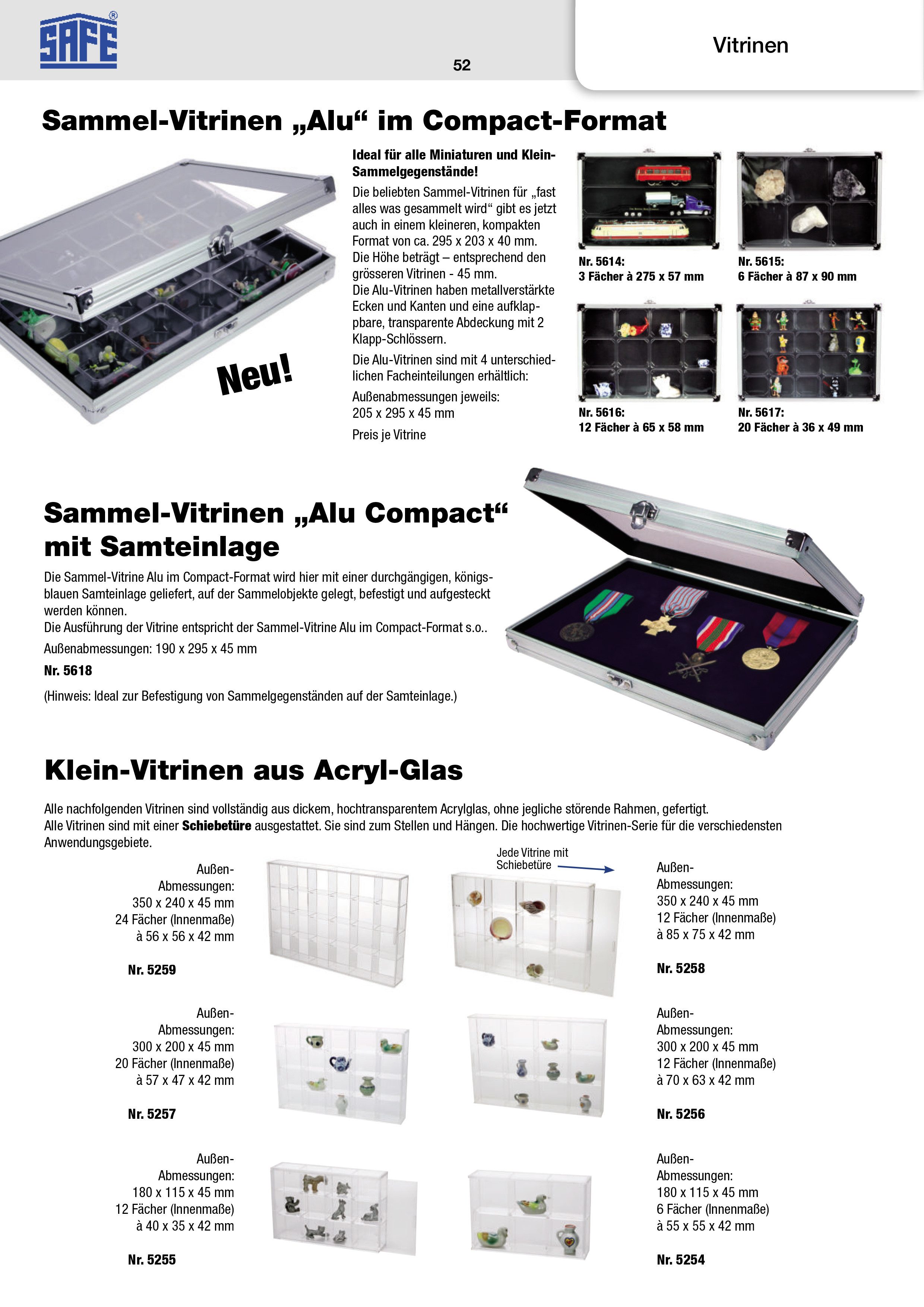 Safe-Album Vitrine Vitrine aus Acrylglas mit 24 Fächern Für Modellautos 1:87 I SAFE – Bild 5 von 5