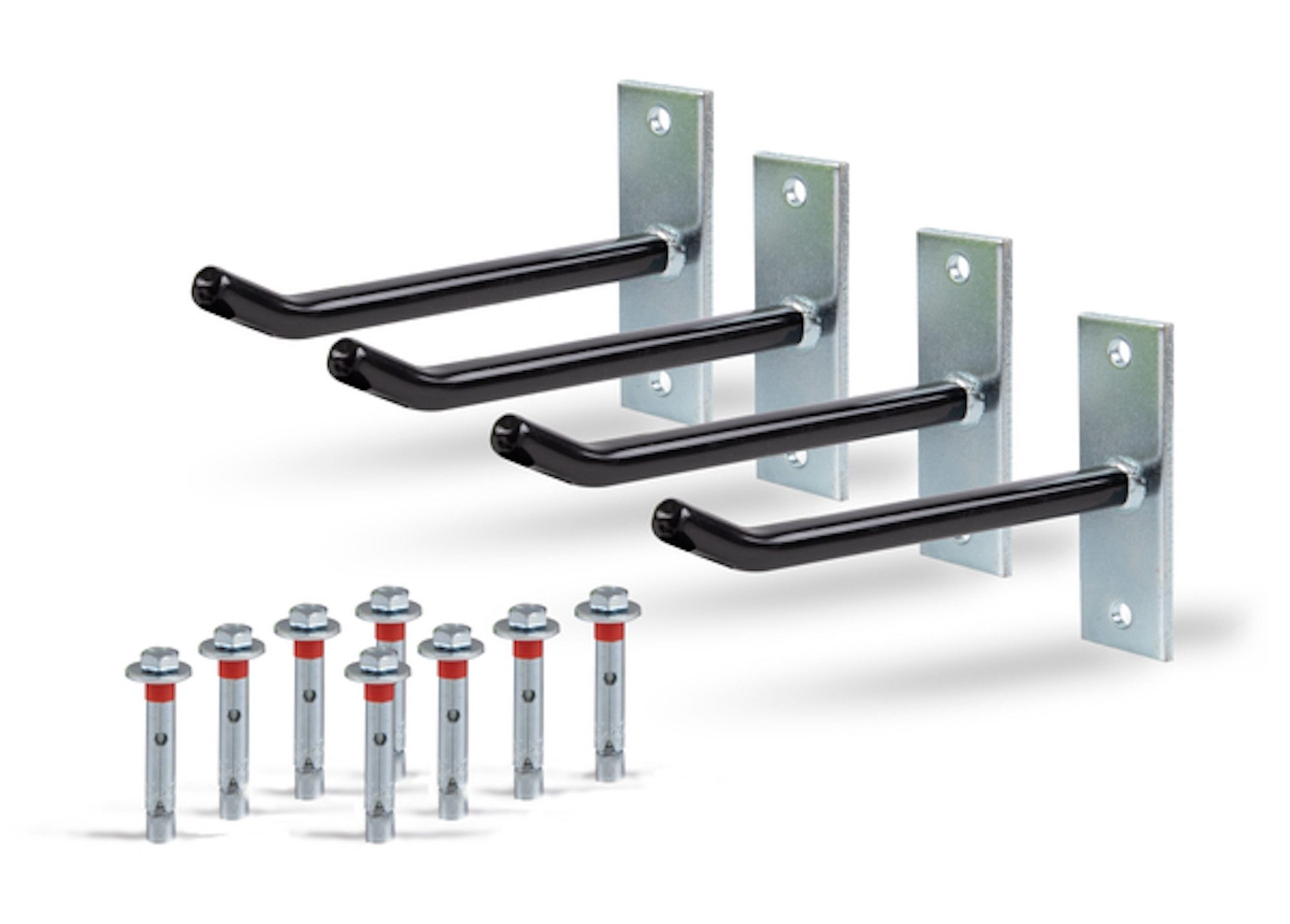 Felgenbaum Felgenhalter-Set für Autofelgen mit PVC-Schlauch 20 cm lang