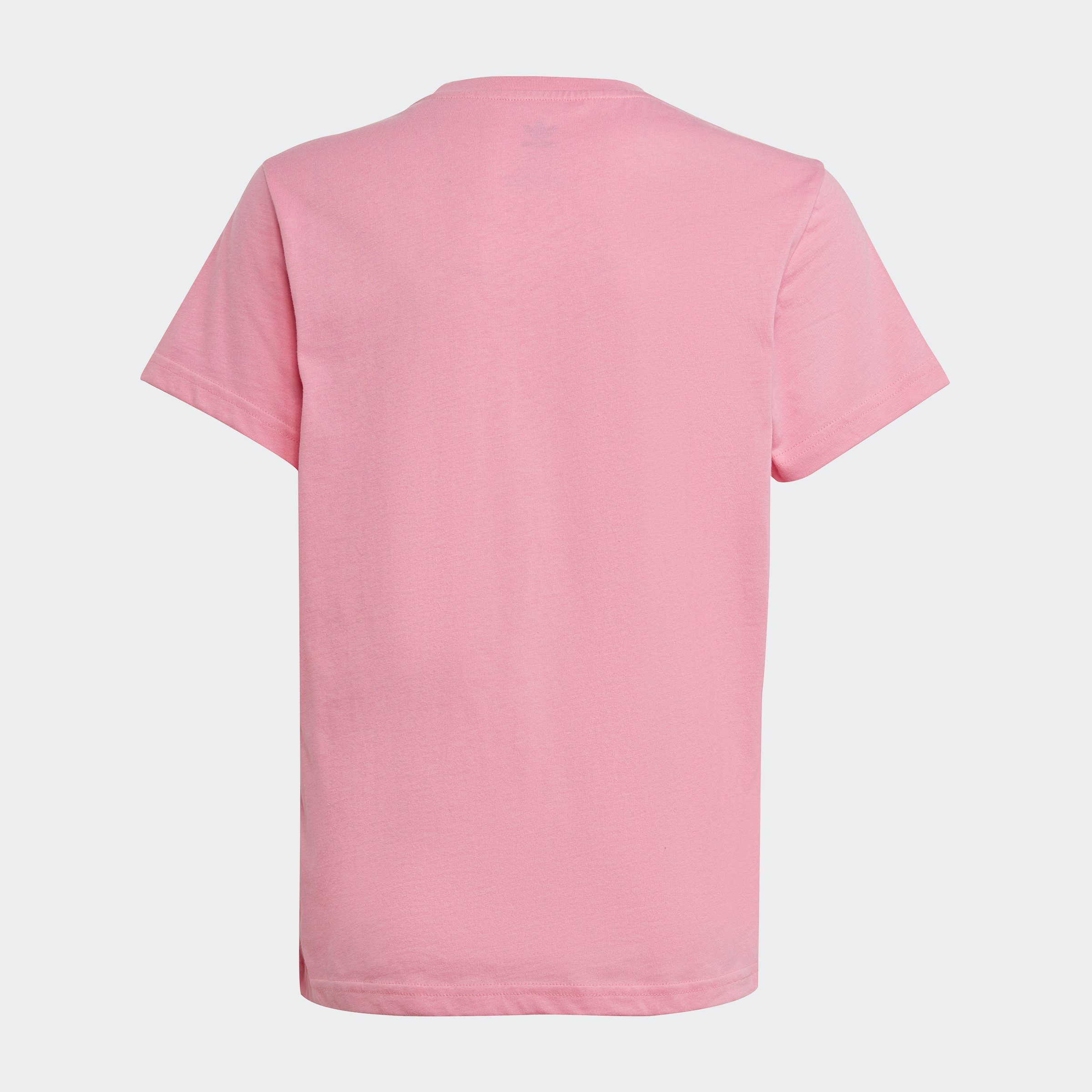 adidas Originals T-Shirt TREFOIL TEE Pink / Unisex White Bliss