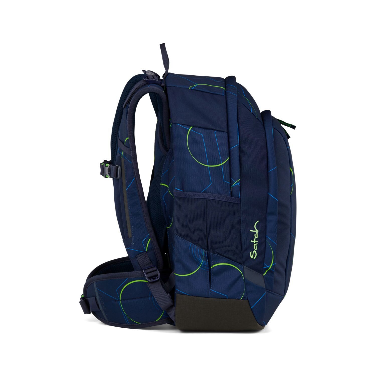 Satch Schulranzen Schulrucksack-Set AIR Blue Tech 3-teilig (3-teilig), Schulranzen, ergonomisch, Laptop-Fach, Your-Size-System – Bild 4 von 5