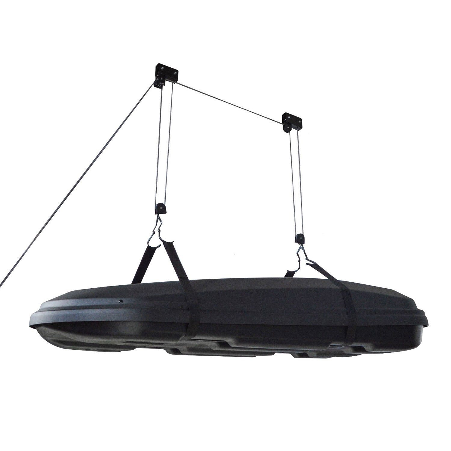 OMAC Dachträger Dachboxlift Garagenlift Boxlift Deckenlift Garage Lift Kanulift 30 kg, Abnehmbar, Multifunktional