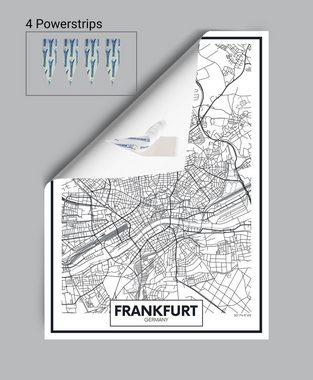 wandmotiv24 Poster Weltkarte M0141, Stadtkarten (1 St), Wandbild, Wanddeko, Poster in versch. Größen