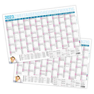 itenga Wandkalender itenga Jahresplaner 2023 und 2024 Tafelkalender Wandkalender DIN A4