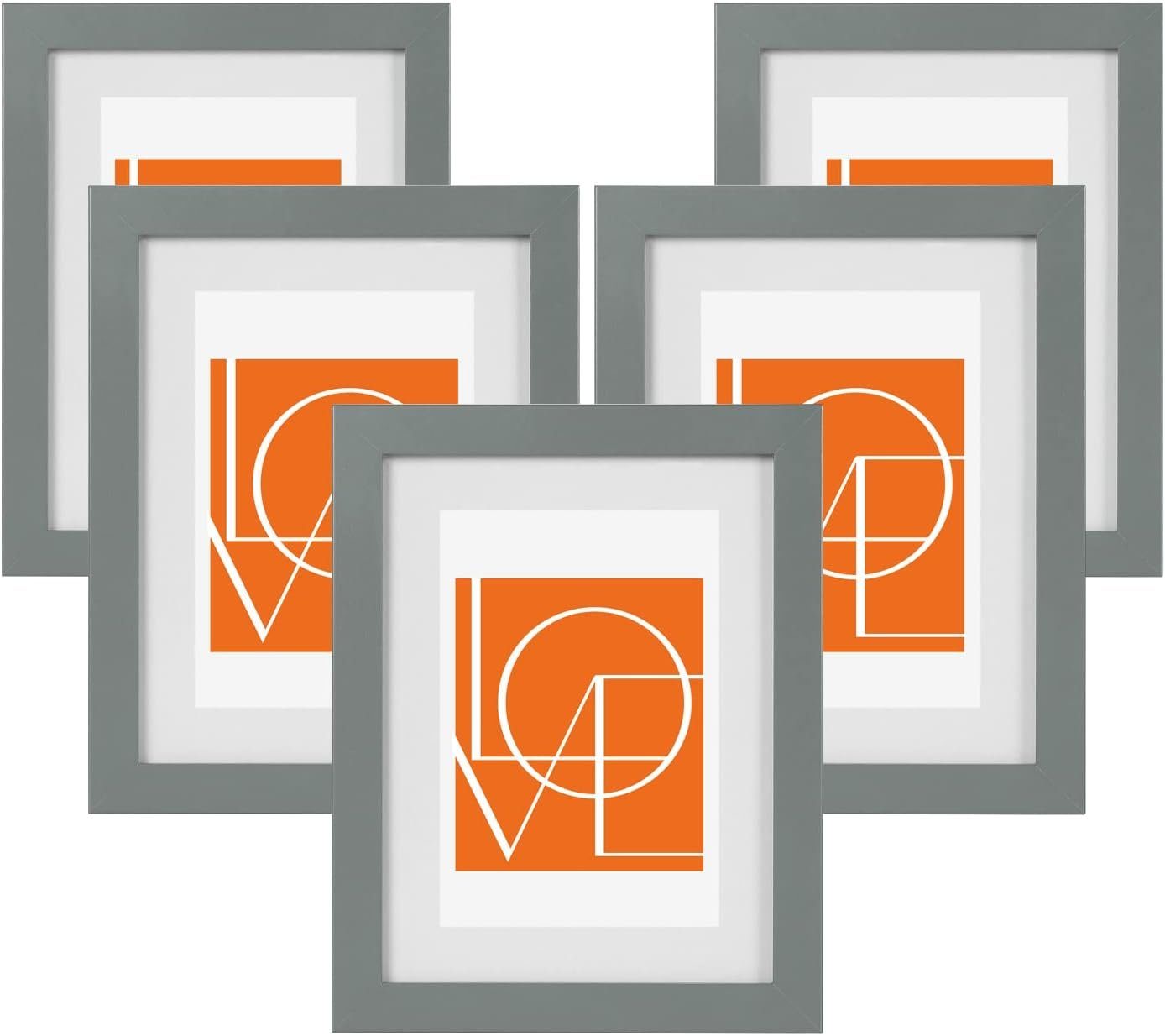 Woltu Bilderrahmen Foto Rahnmen, (5 St), 10x15 bis 30x45 cm aus Holzwerksto günstig online kaufen